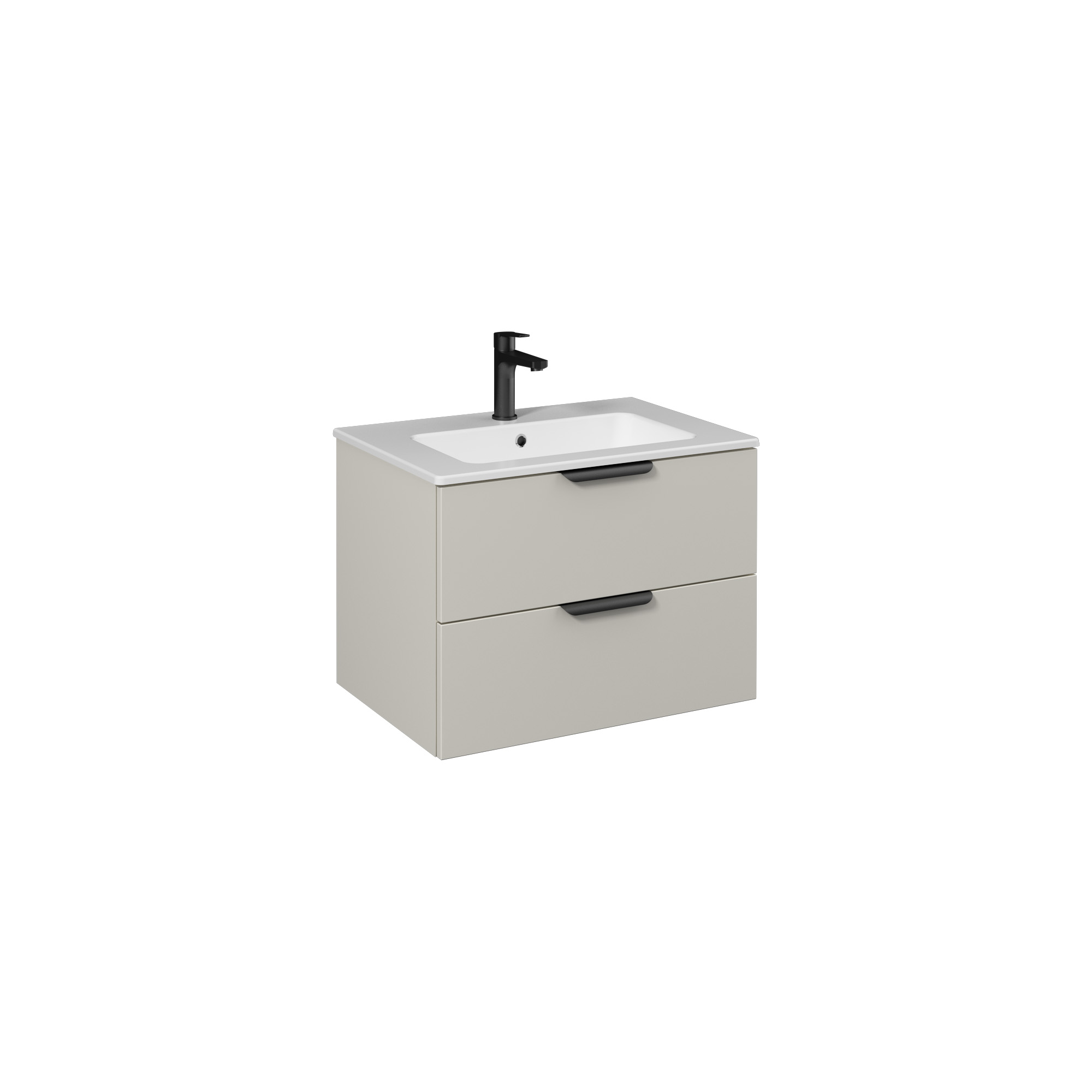 LIV Lavabo Dolabı 70cm (10SL50071 dahil) Açık Bej Çift çekmece