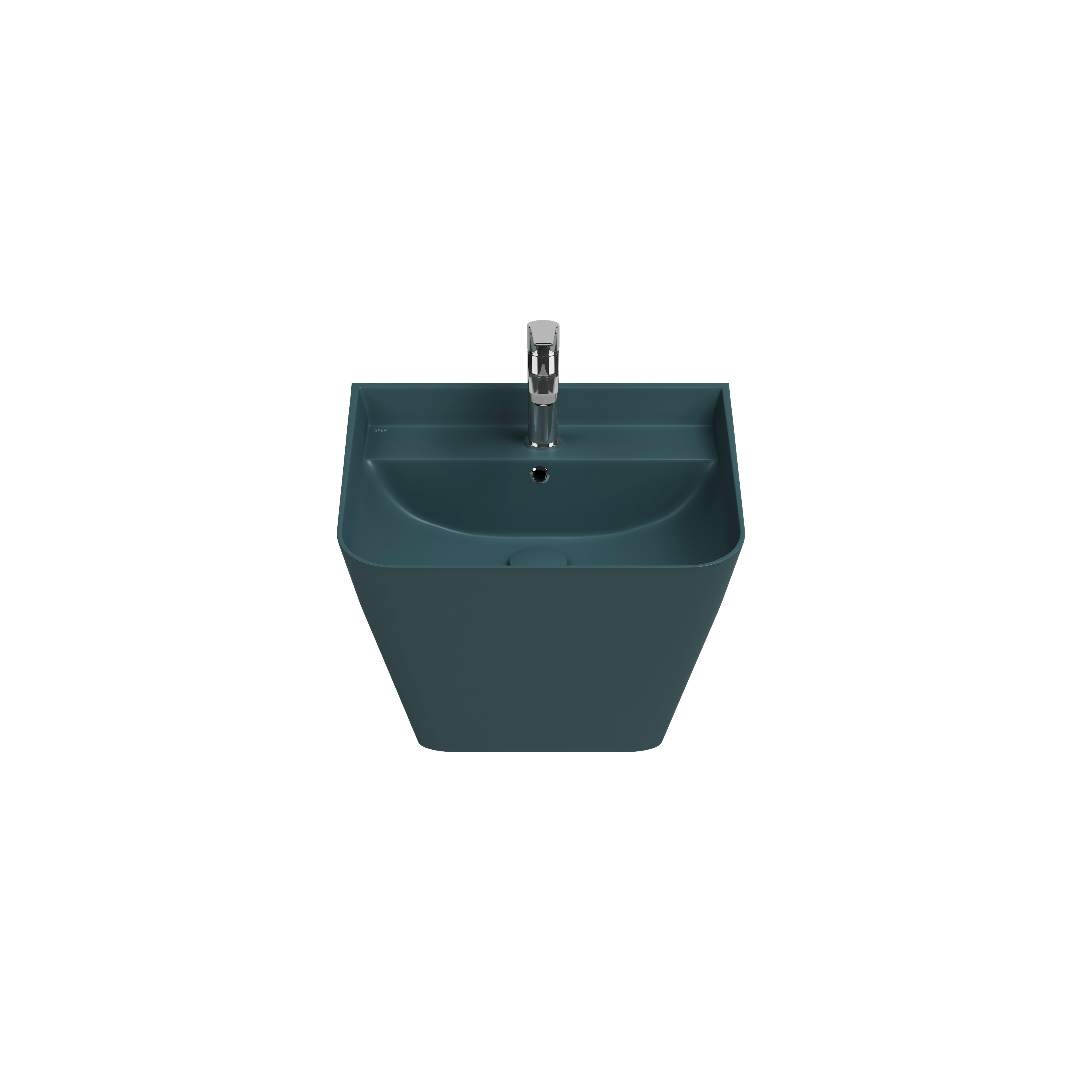 Sott Aqua Wall Hung Monoblok Washbasin 50 cm Petrol Green