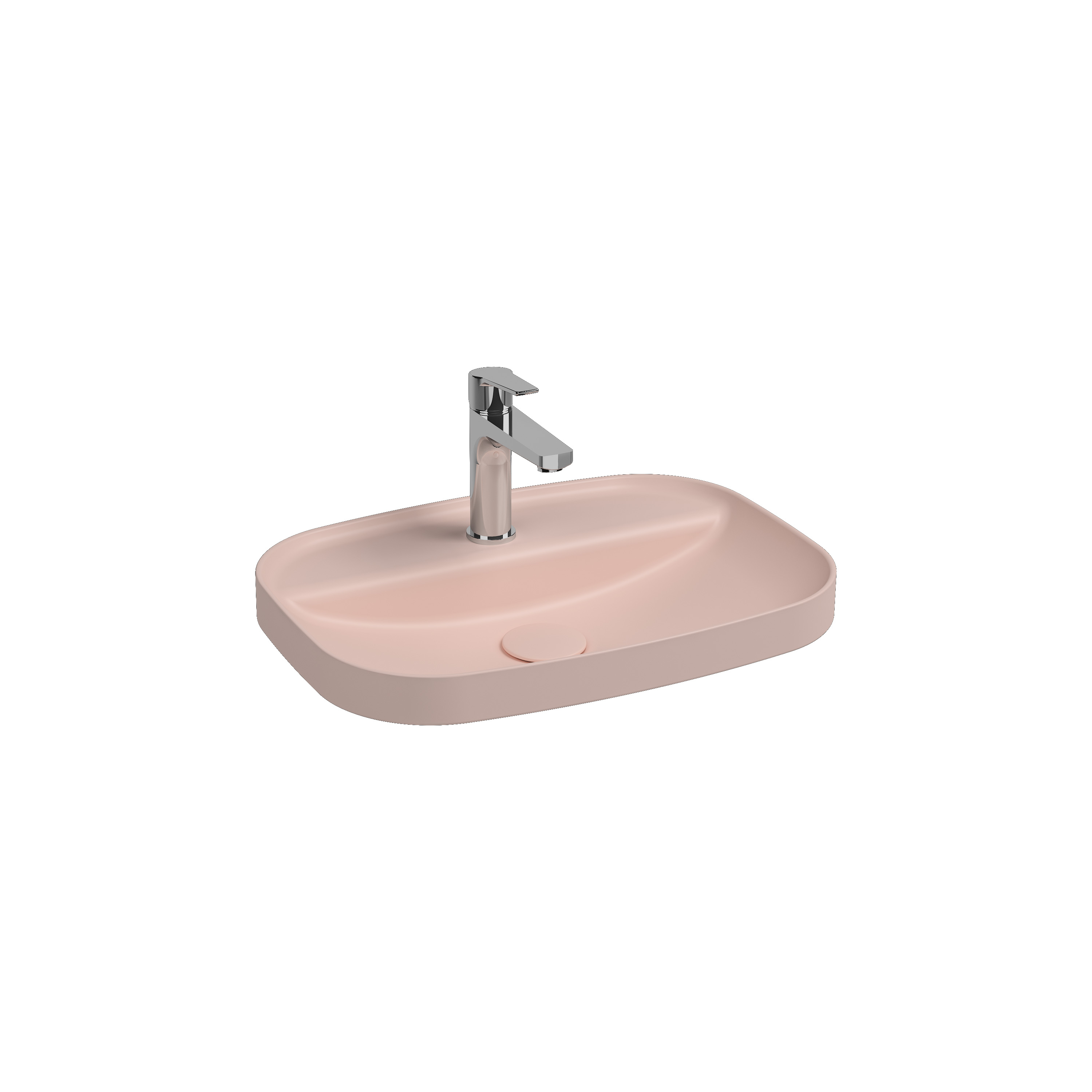 Infinity Tezgah Üstü Lavabo 55 cm Rustik Bordo