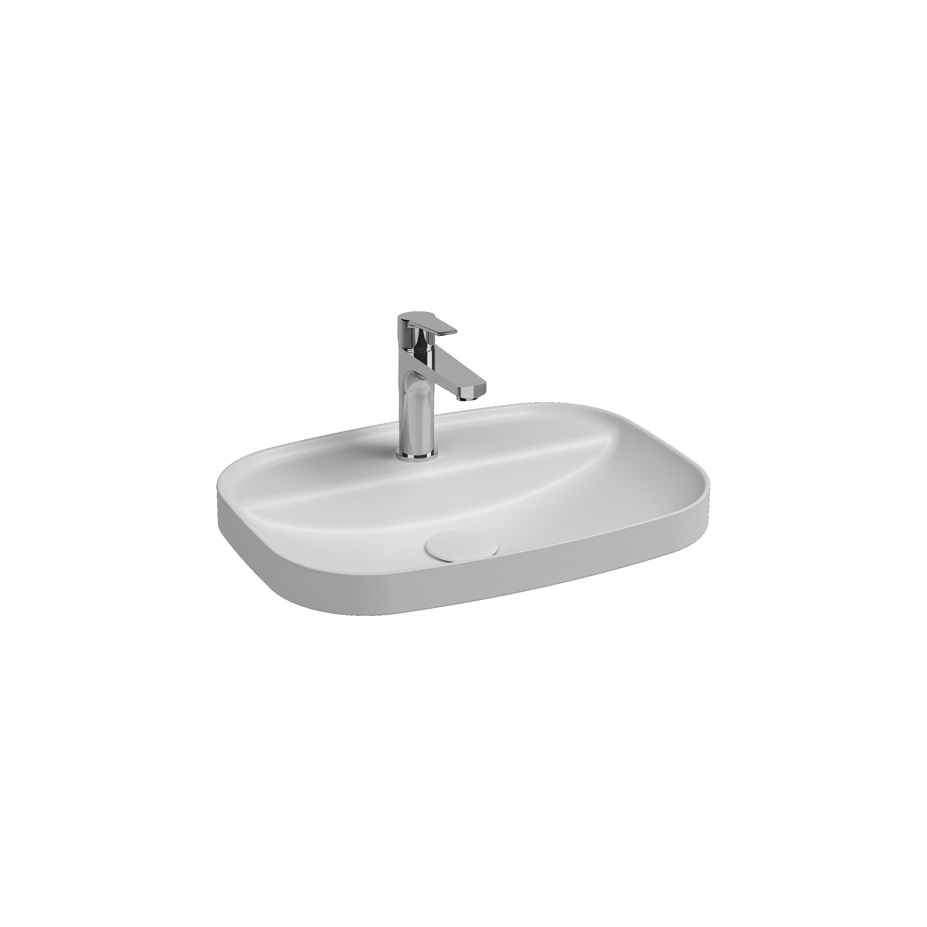 Infinity Tezgah Üstü Lavabo 55 cm Rustik Bordo