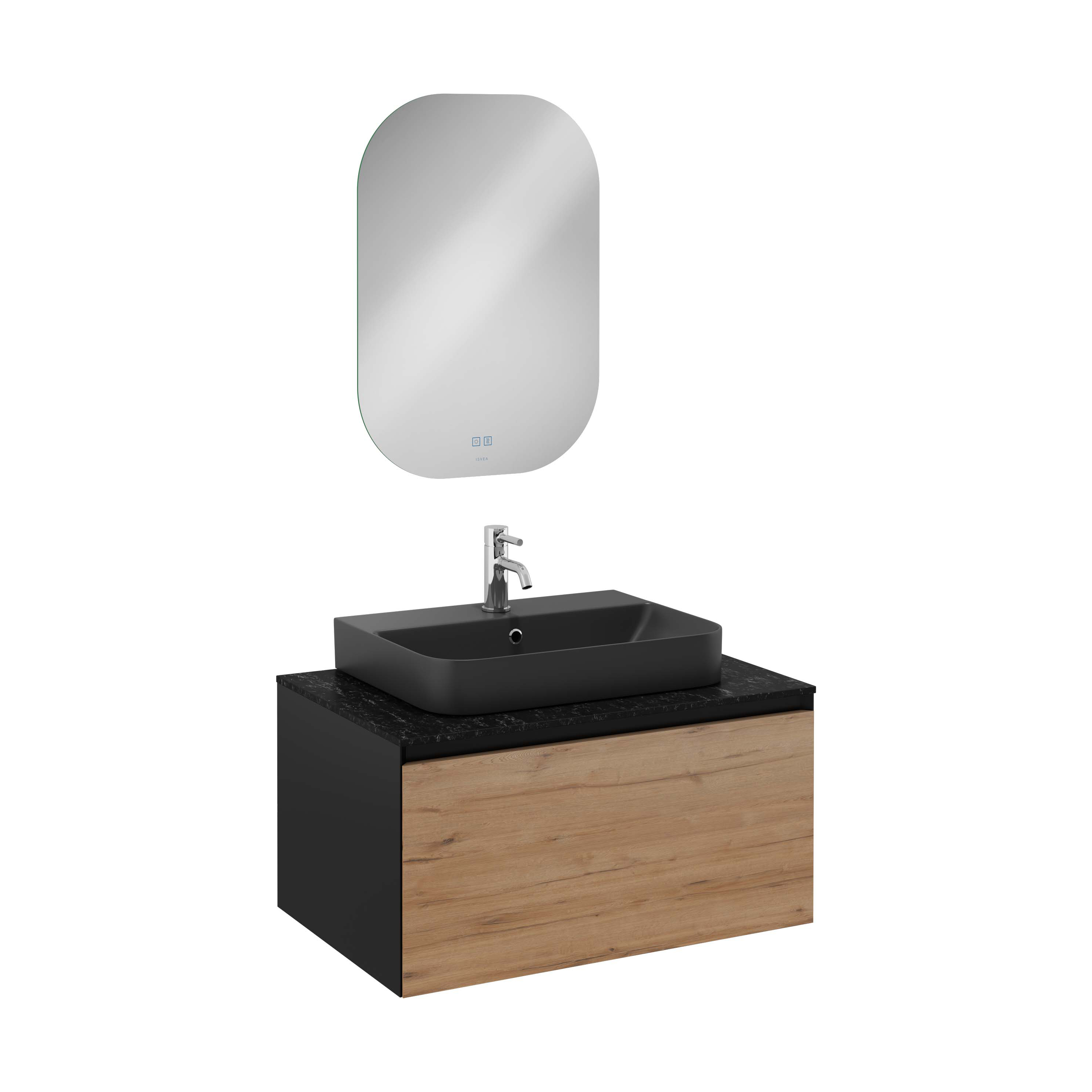 COREDO Mirror With Led, 100 / 80 cm
