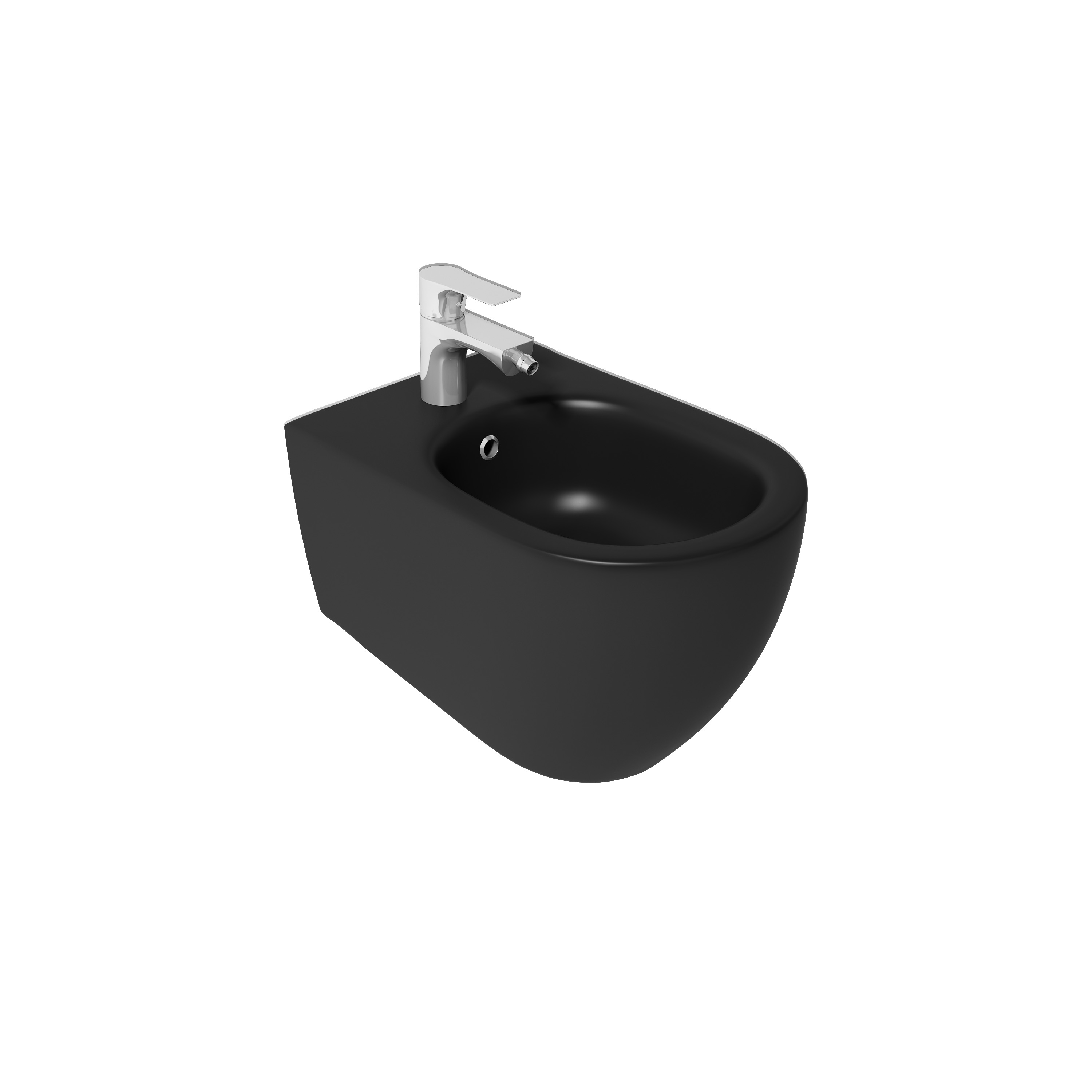 Infinity Wall Hung Bidet, Black