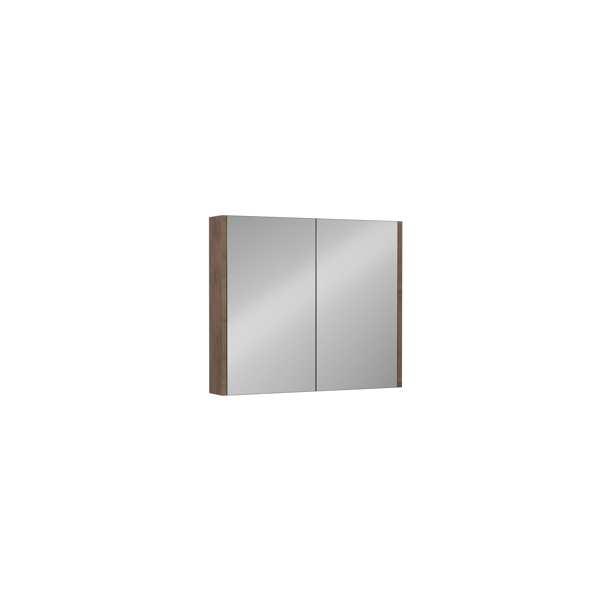 Trio Dolaplı Ayna 80 cm Retro Bronz