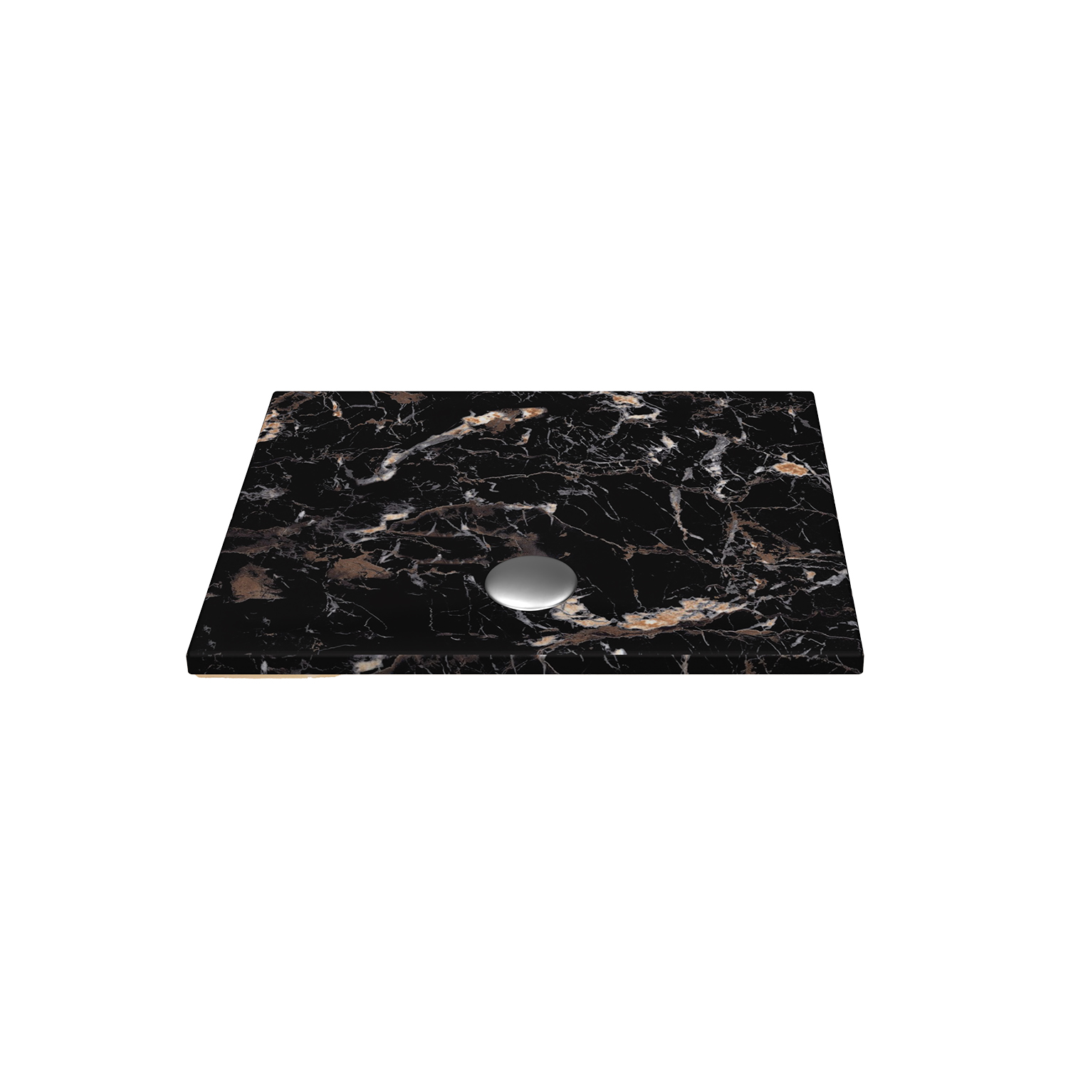 Curvo In-Set Travertino Desenli Lavabo 60 cm