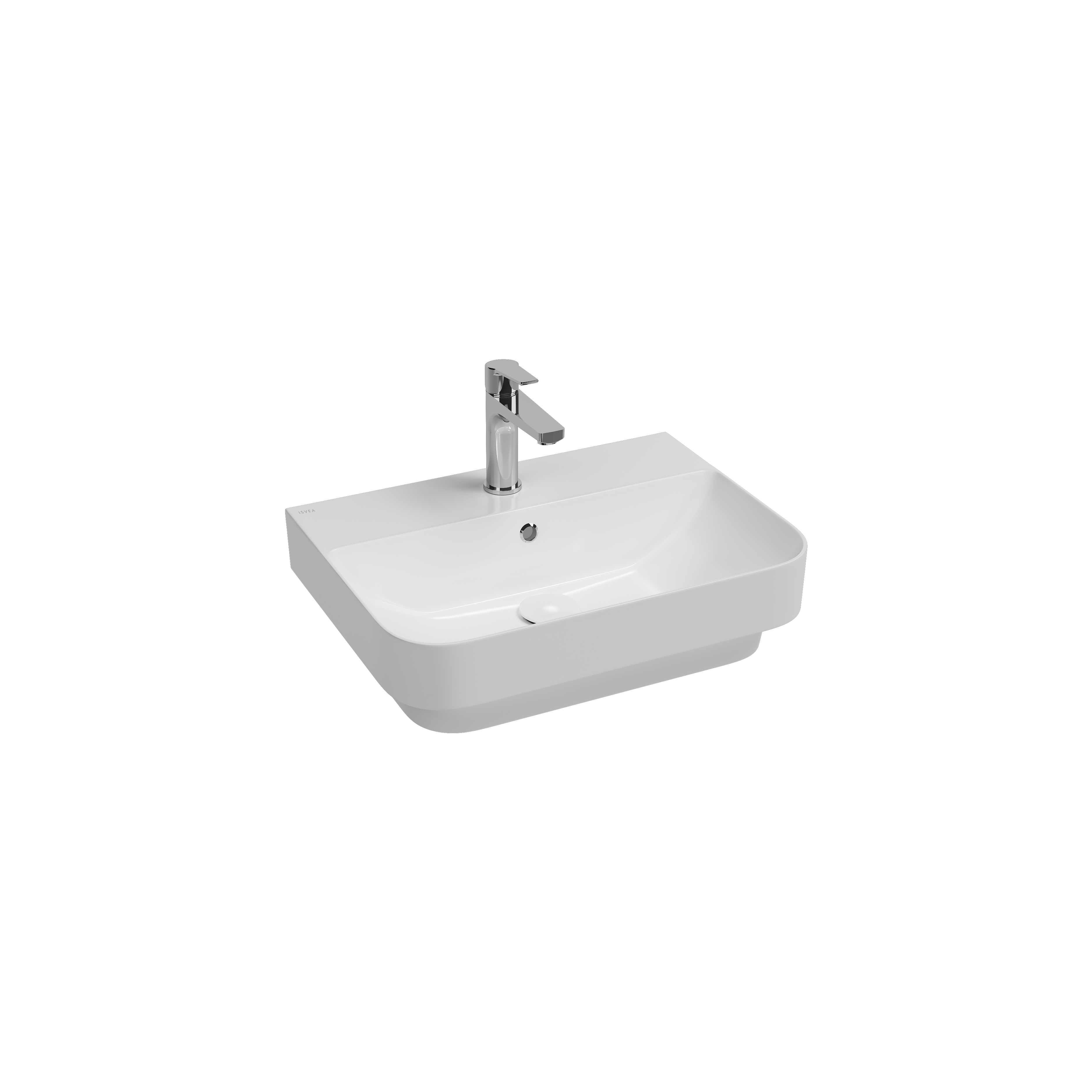 Sott'Aqua Monoblock Washbasin 50 cm Isvea Blue