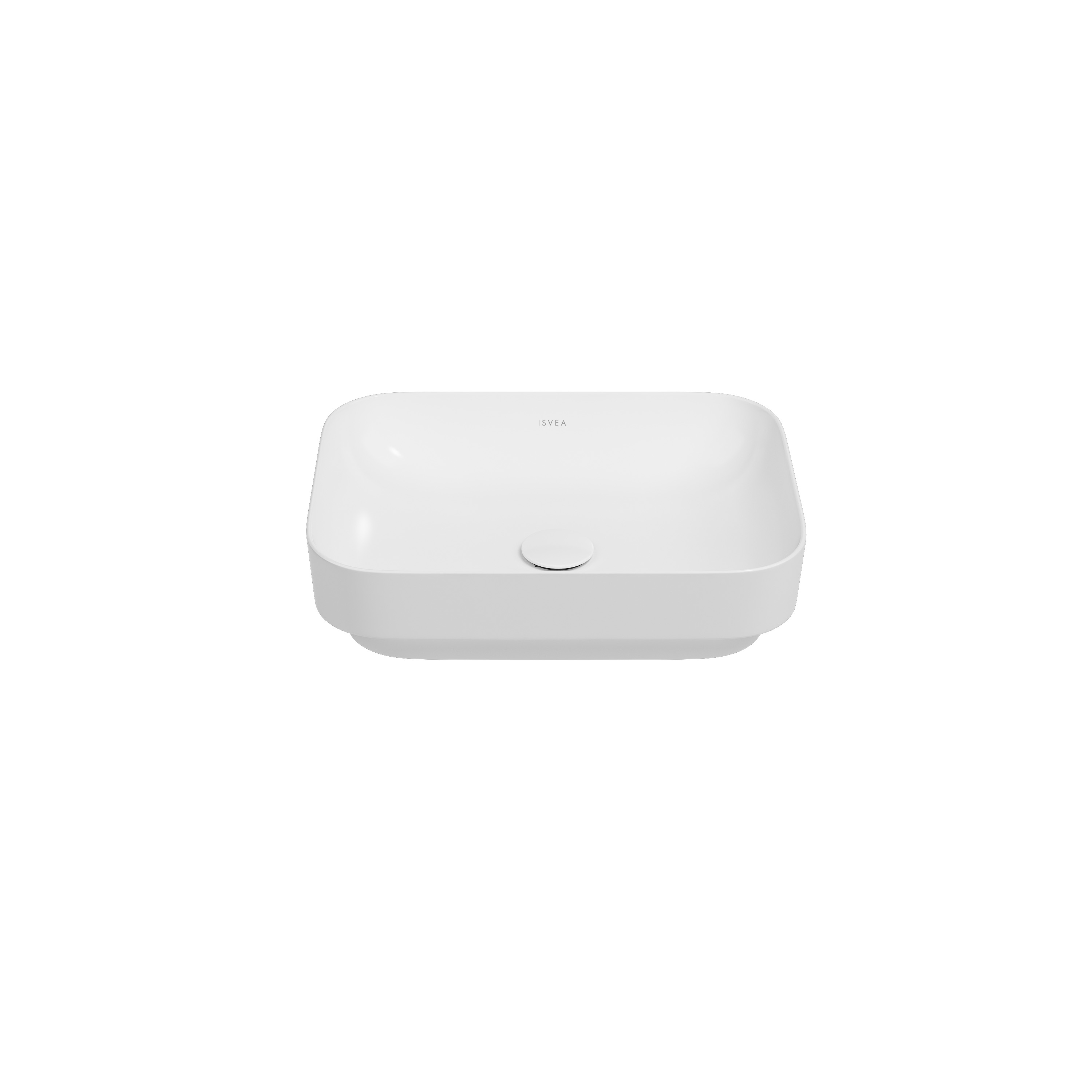 Curvo Marmo White Desenli Lavabo 42 cm