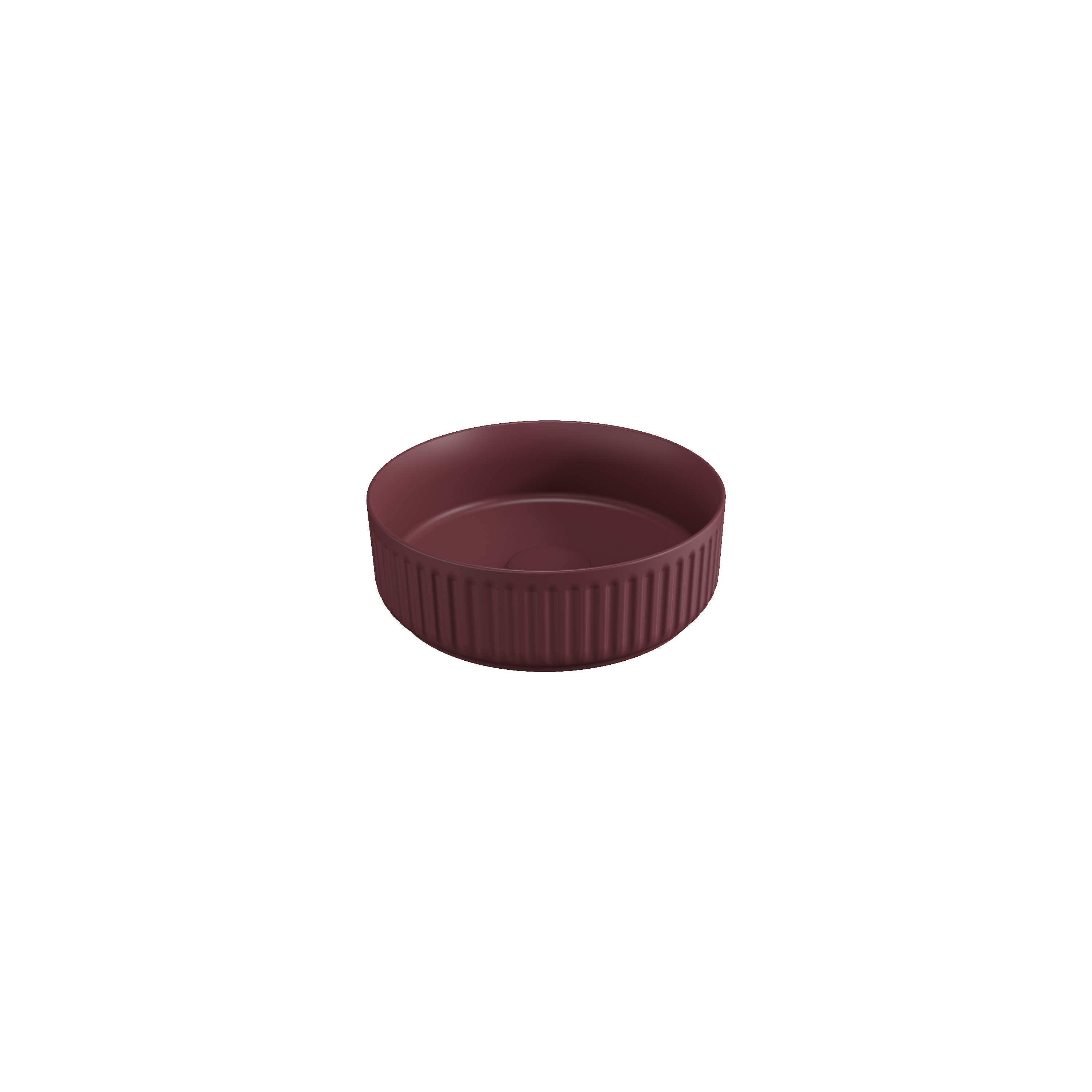 Ion Tezgah Üstü Lavabo 36 cm Rustik Bordo