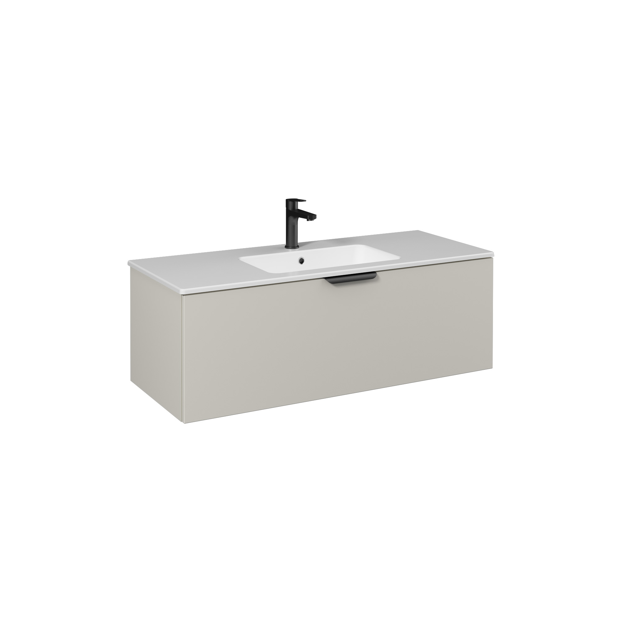 LIV Lavabo Dolabı 120cm (10SL51121 dahil) Açık Bej Tek Çekmece 