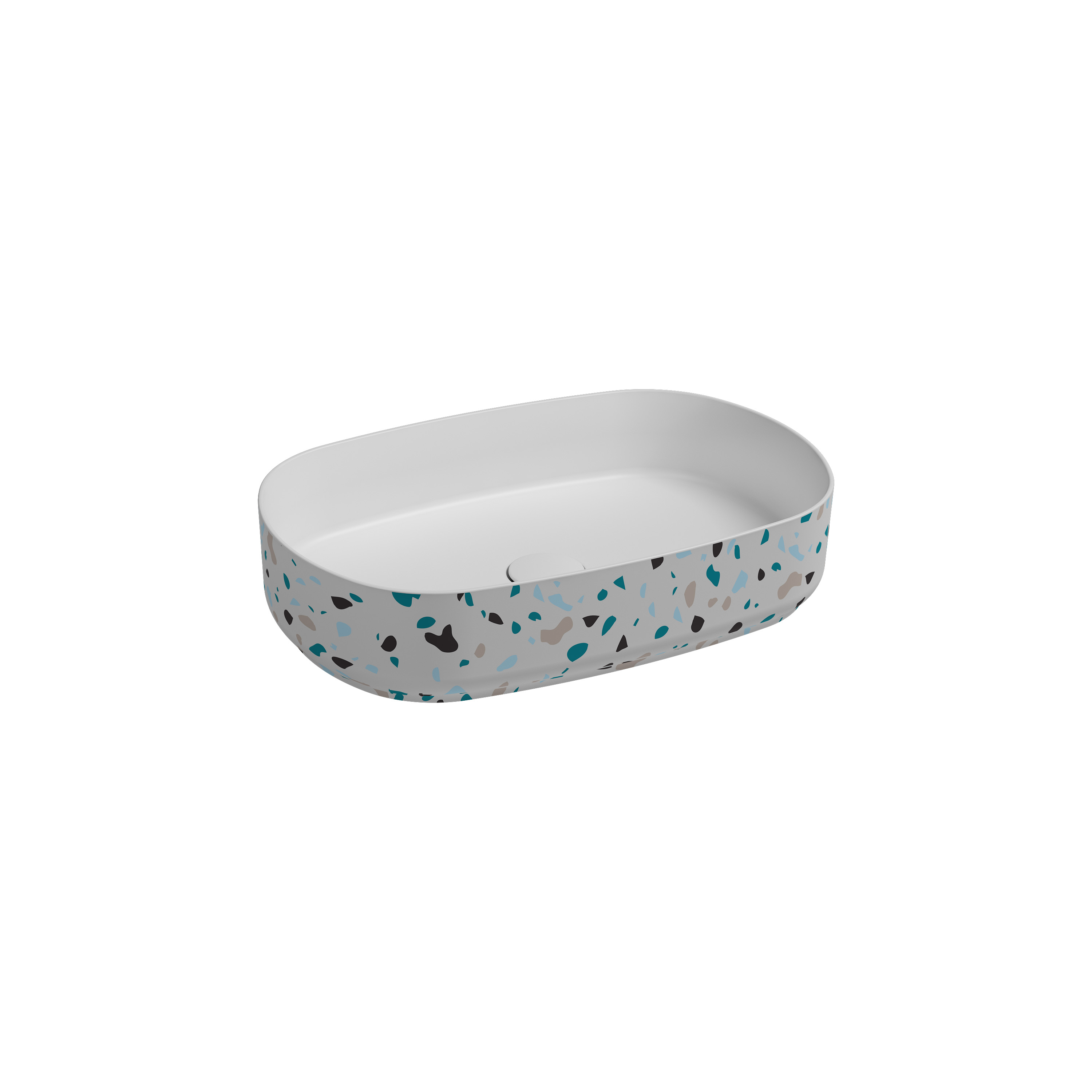 Infinity Asma Bide Terrazzo Mat Beyaz