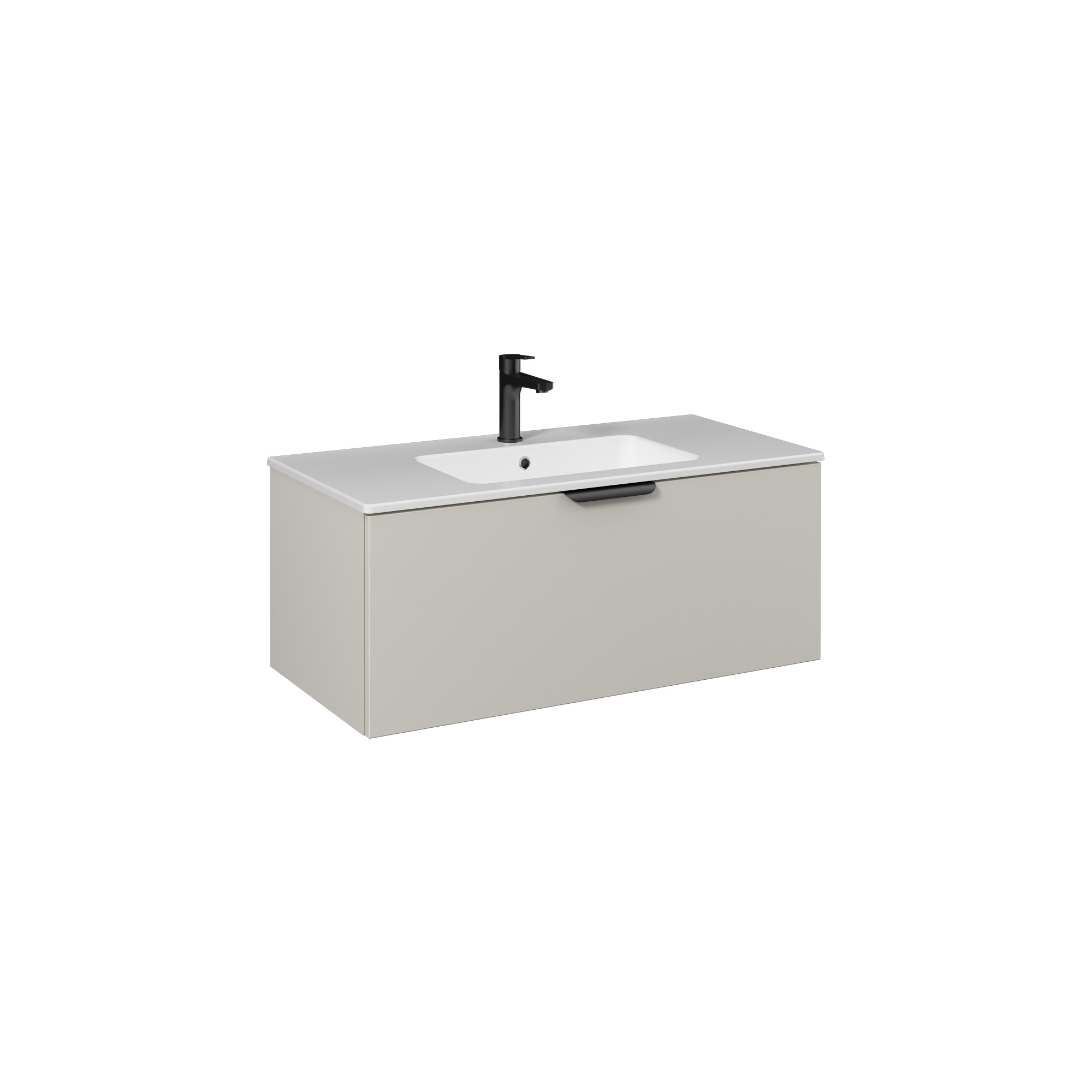 LIV Lavabo Dolabı 100cm (10SL50101 dahil) Açık Bej Tek çekmece