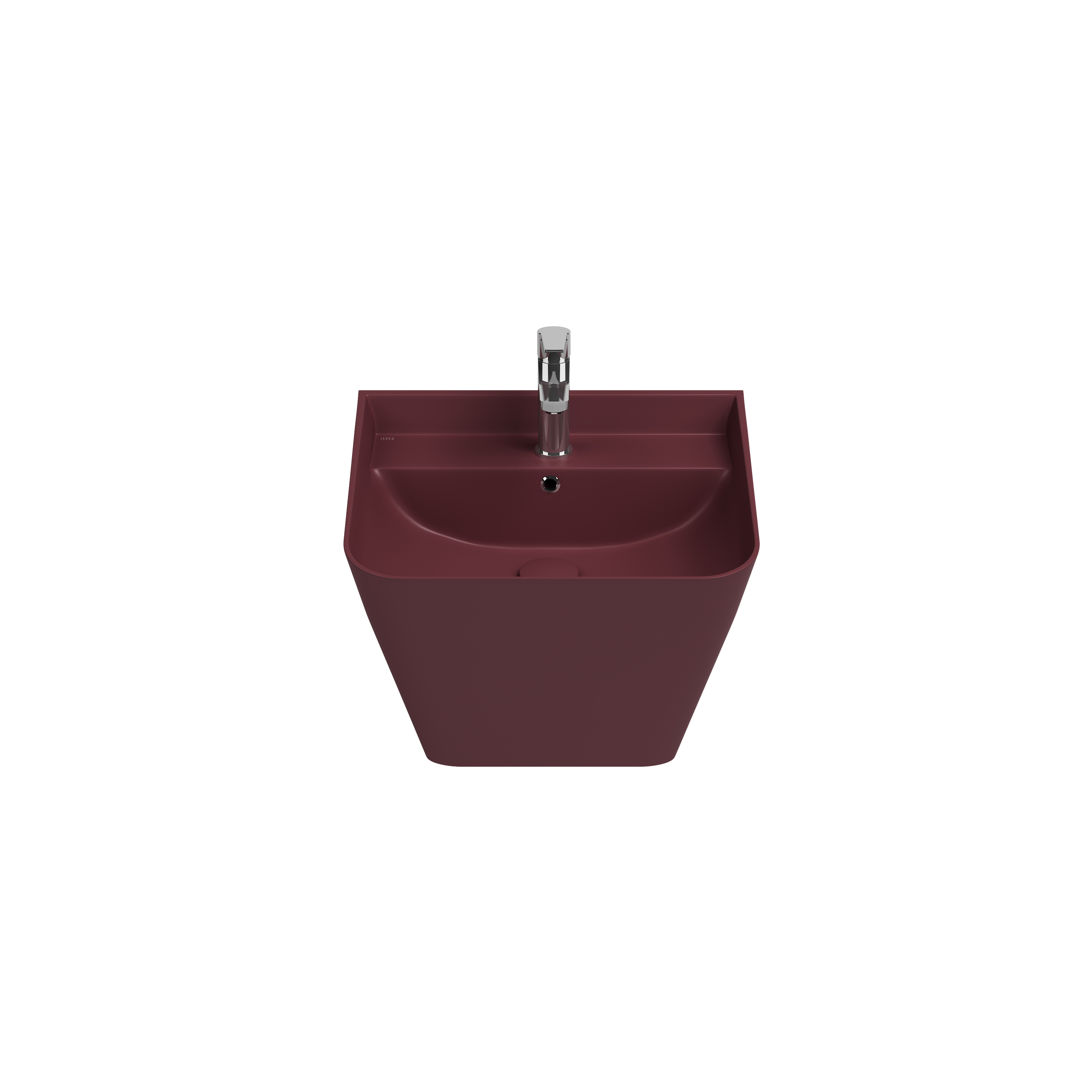 Sott Aqua Asma Monoblok Lavabo 50 cm Rustik Bordo