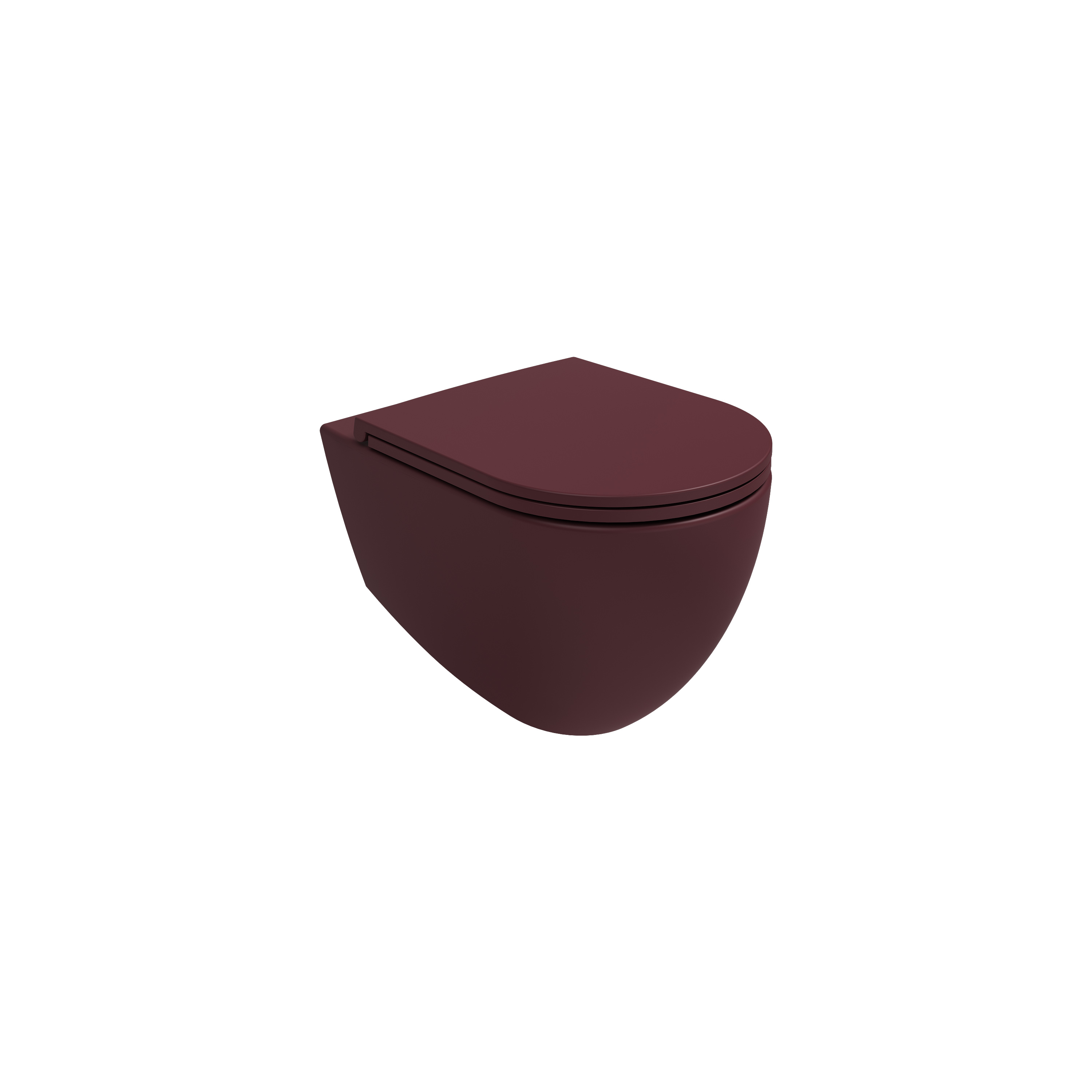 Infinity CleaRim Plus Wall Hung WC  Maroon Red