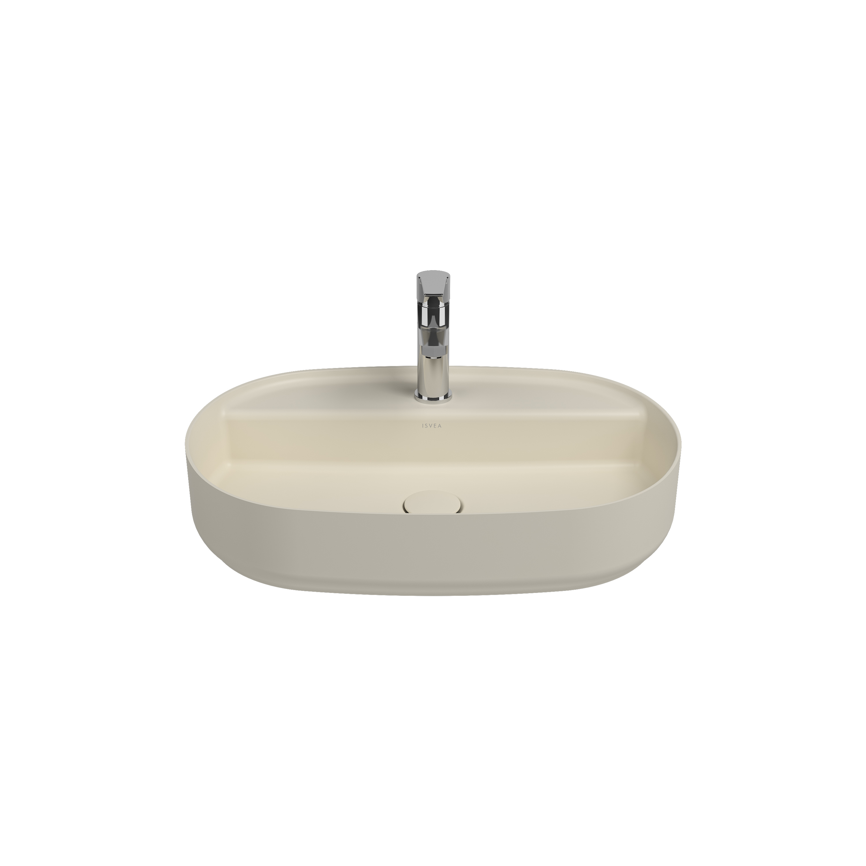 Infinity Tezgah Üstü Lavabo 55 cm Rustik Bordo