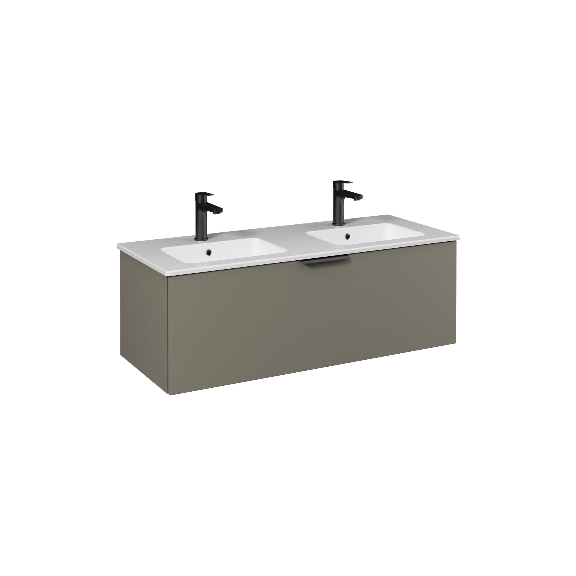 LIV Lavabo Dolabı 120cm (10SL50121 Çift Hazneli dahil) Lava Tek çekmece