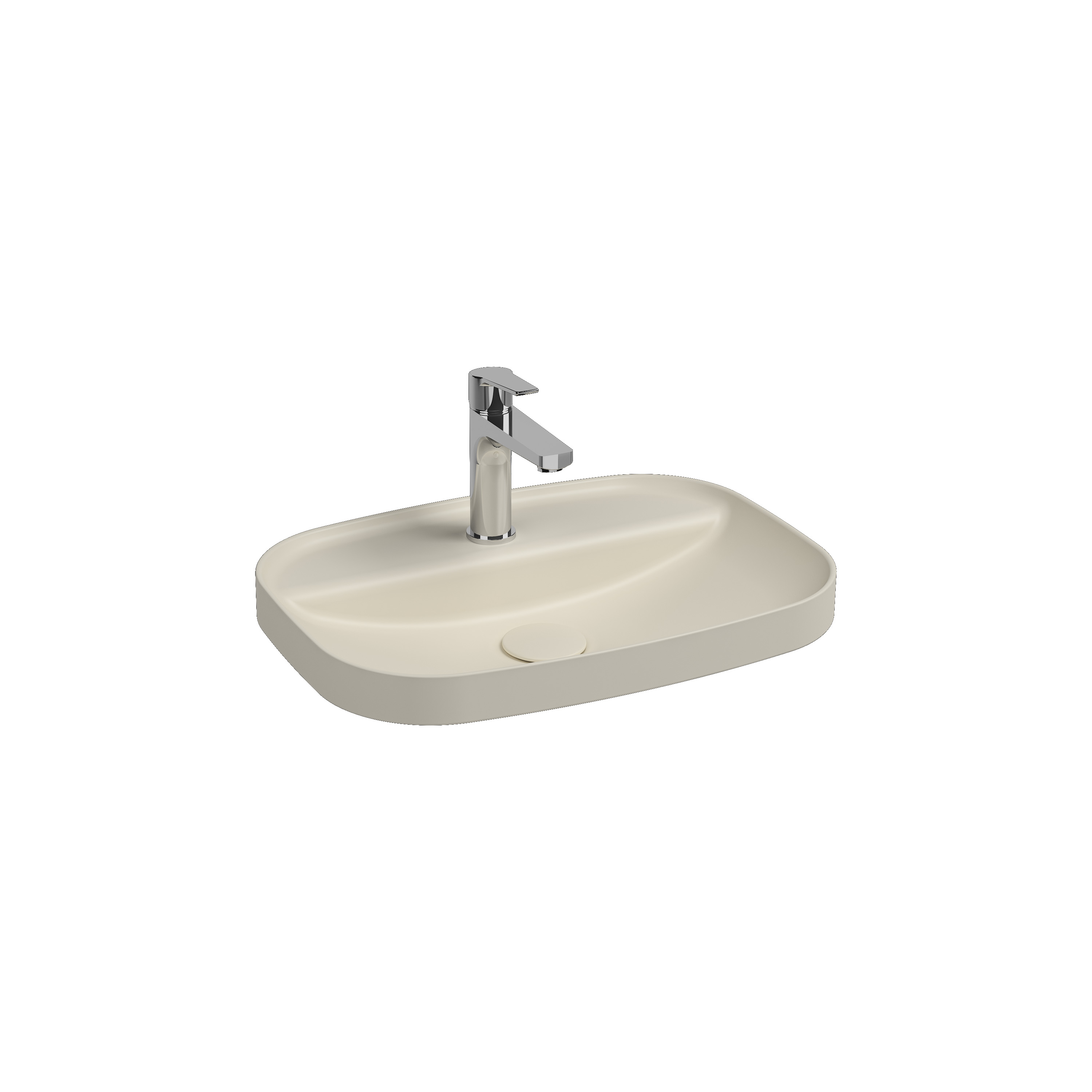 Infinity Tezgah Üstü Lavabo 55 cm Rustik Bordo