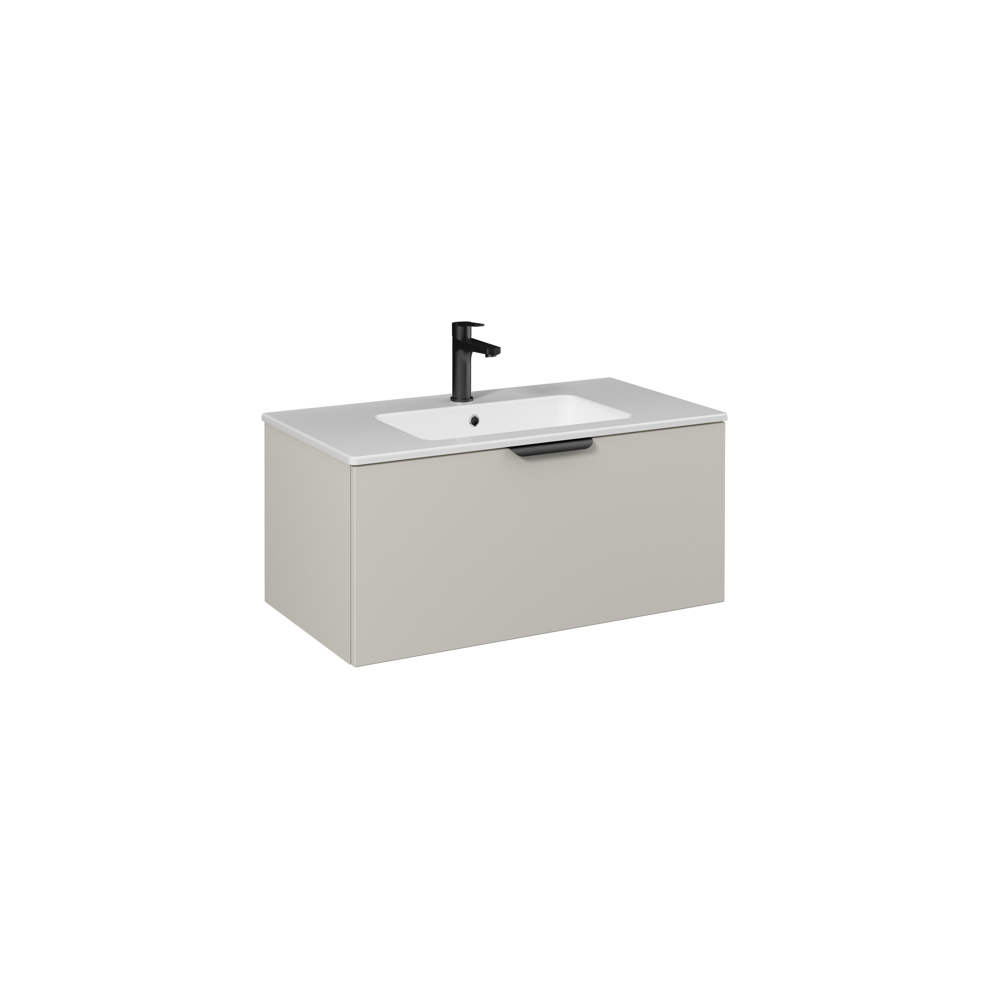 LIV Lavabo Dolabı 90cm (10SL50091 dahil) Açık Bej Tek çekmece