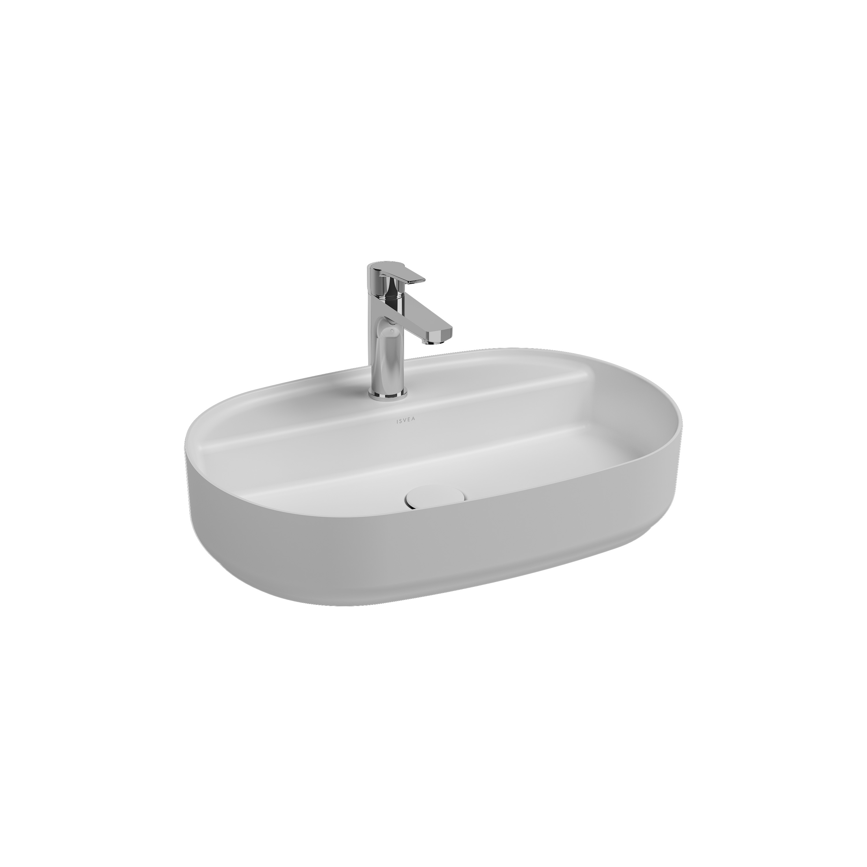 Infinity Tezgah Üstü Lavabo 60 cm Mat Beyaz
