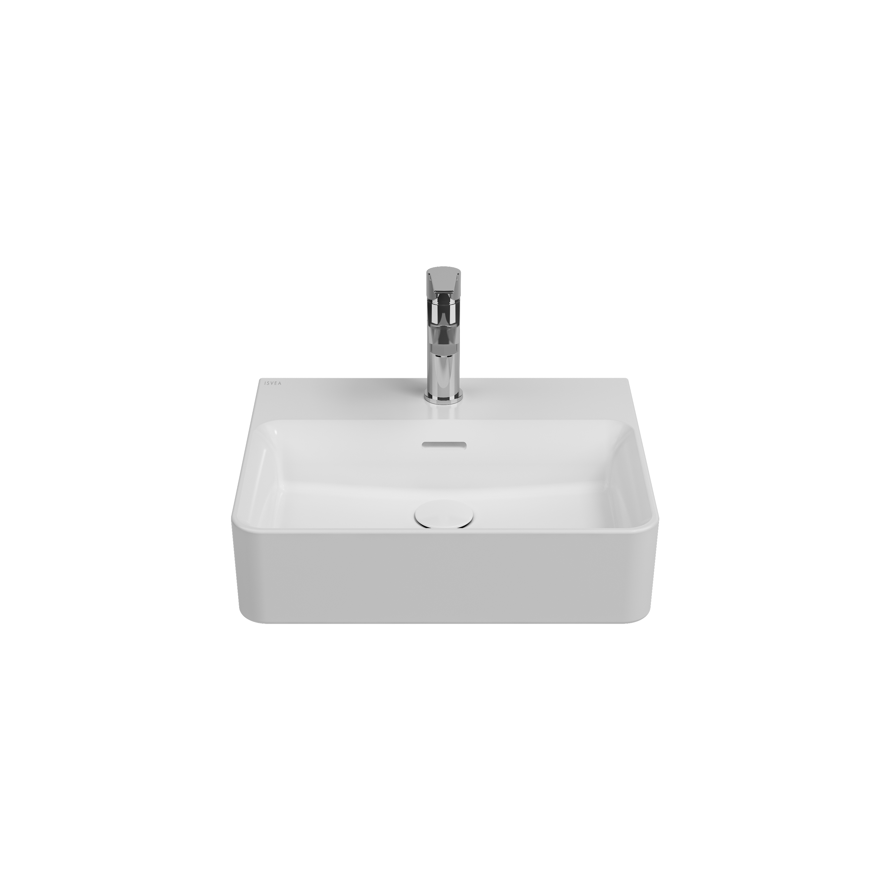 Infinity Yarım Tezgah Lavabo 50 cm Beyaz
