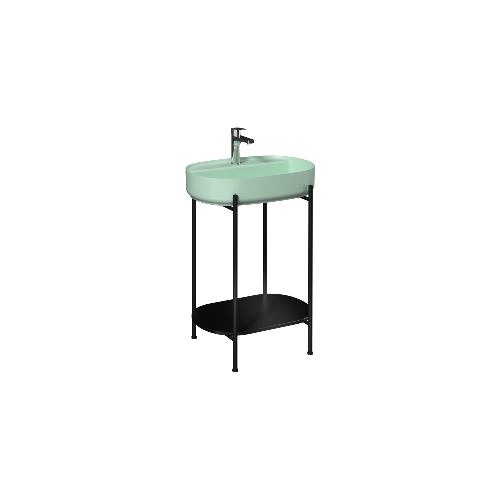 Puno Washbasin Unit Black, Mint washbasin 60 cm