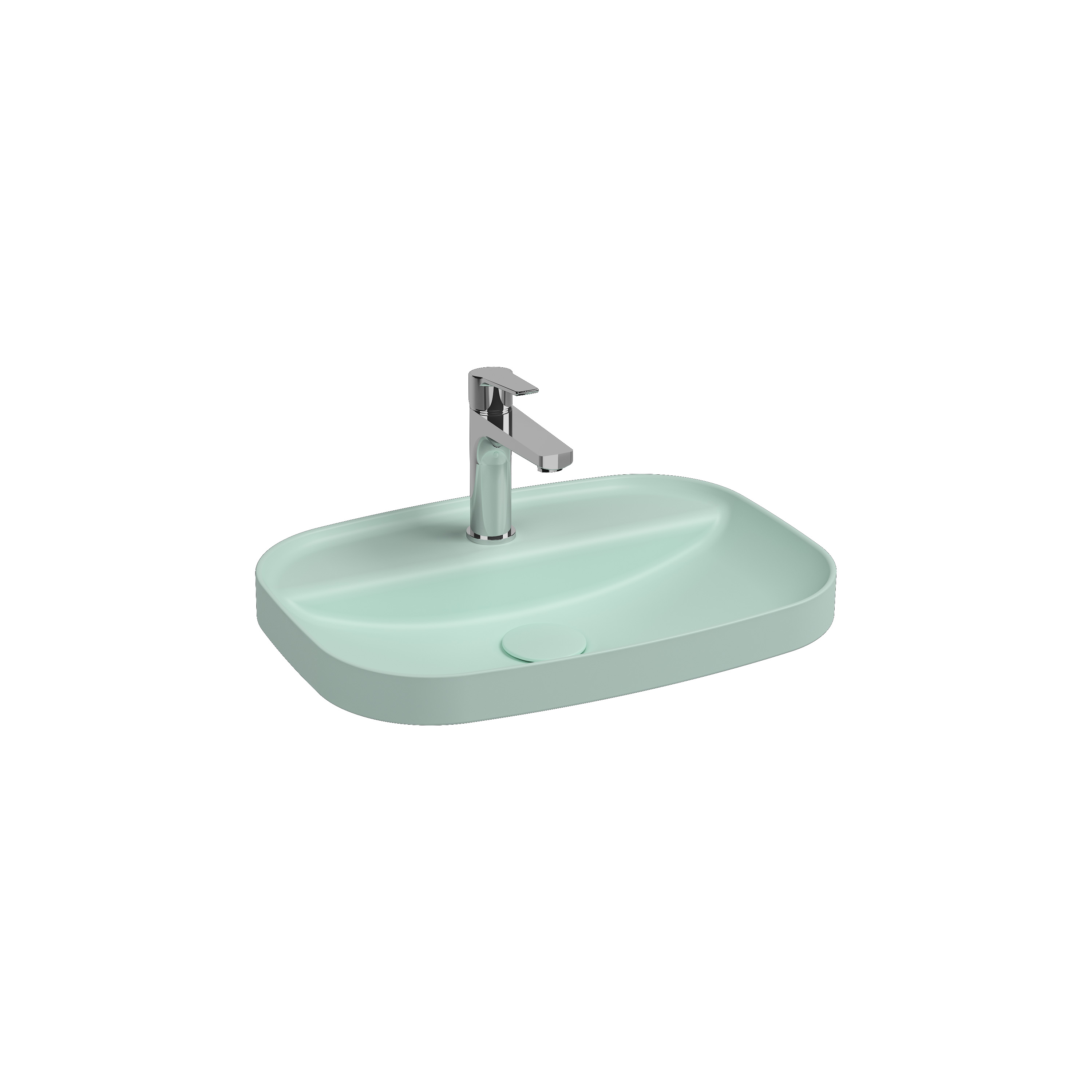Infinity Tezgah Üstü Lavabo 55 cm Rustik Bordo