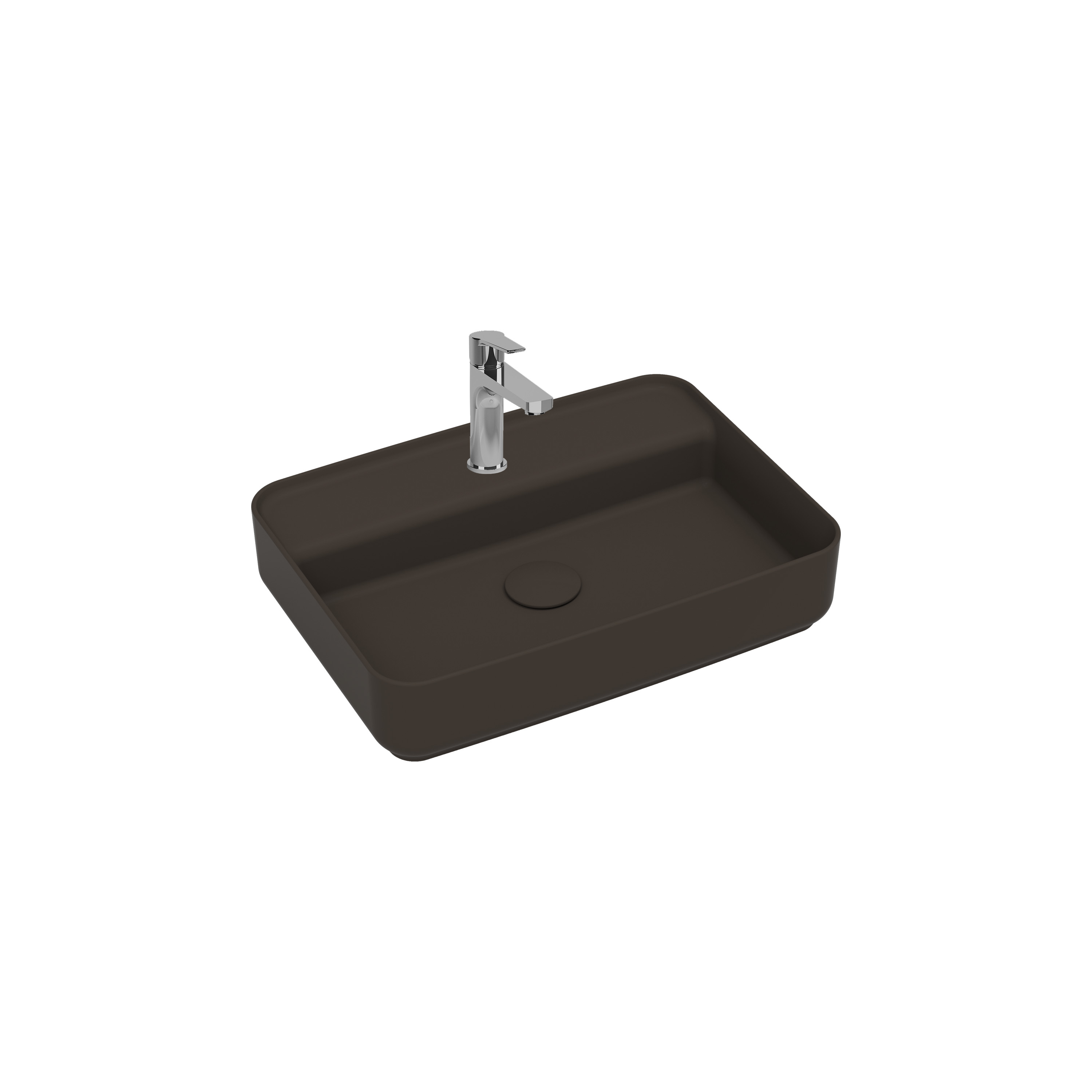 Infinity Tezgah Üstü Lavabo 55 cm Vizon