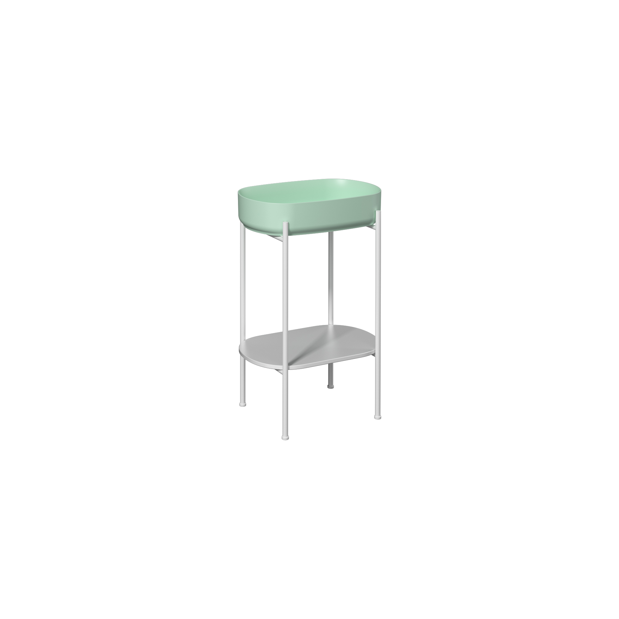 Puno Washbasin Unit White, Mint washbasin 55 cm