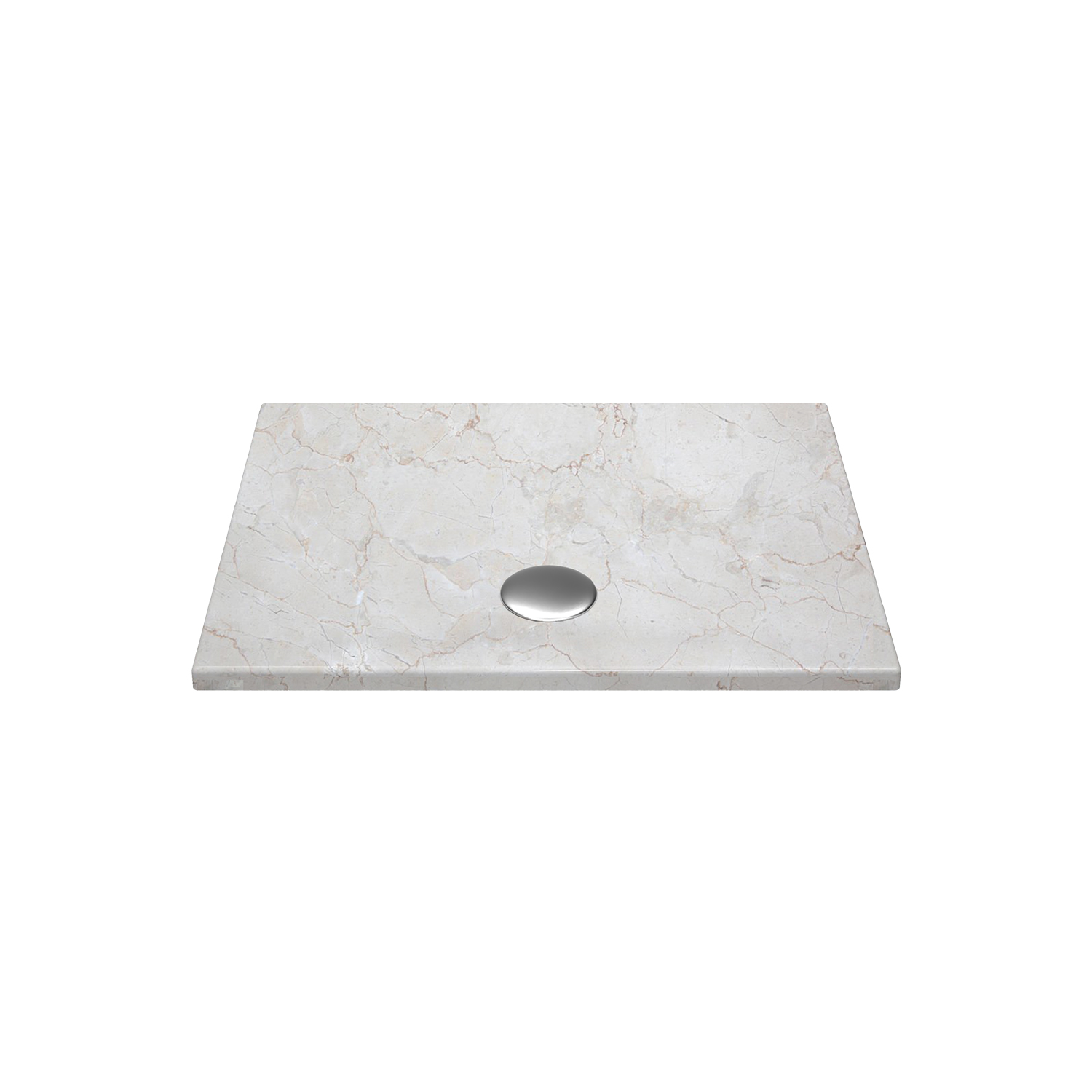 Curvo In-Set Travertino Desenli Lavabo 60 cm
