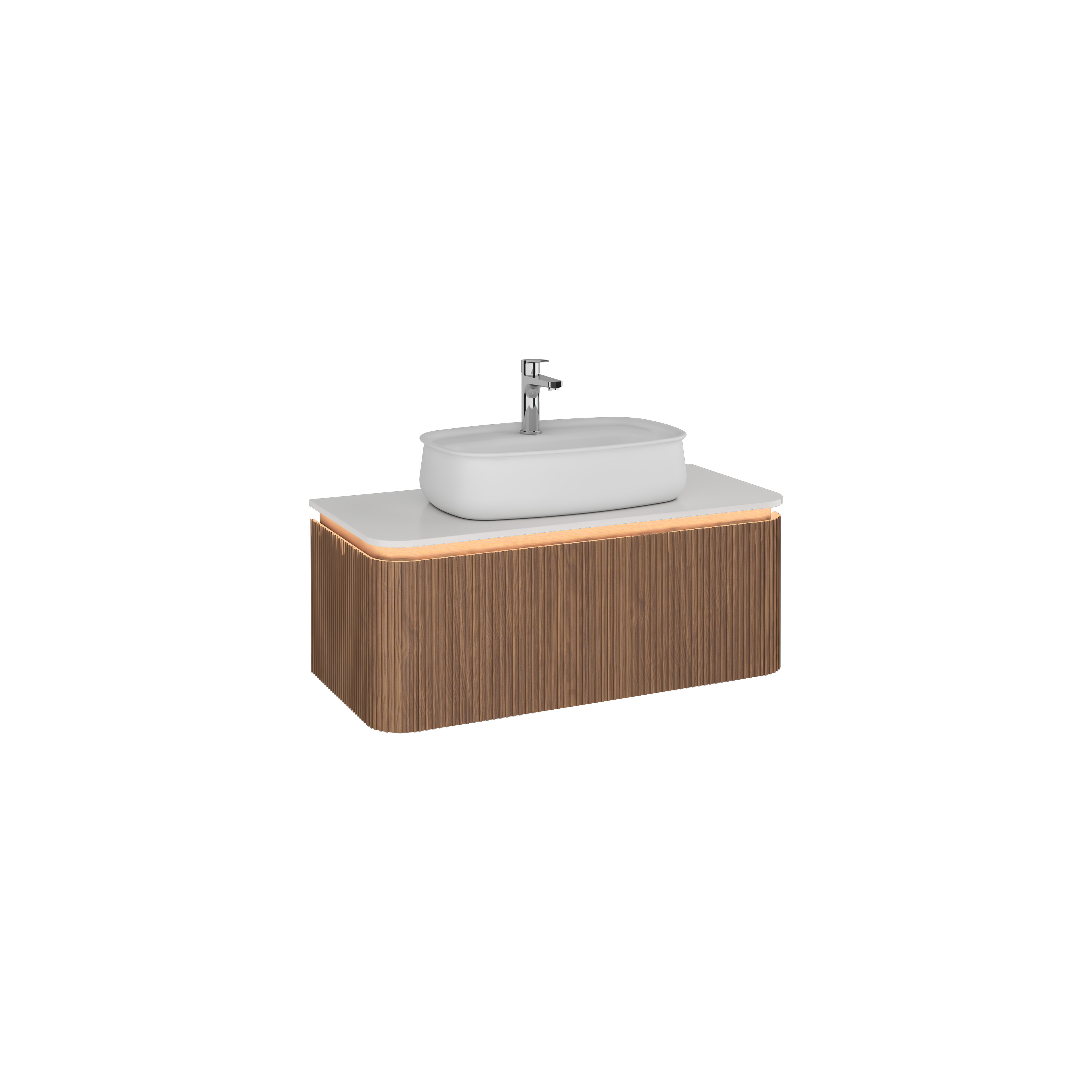 FLUIDO Washbasin Unit, 100 cm