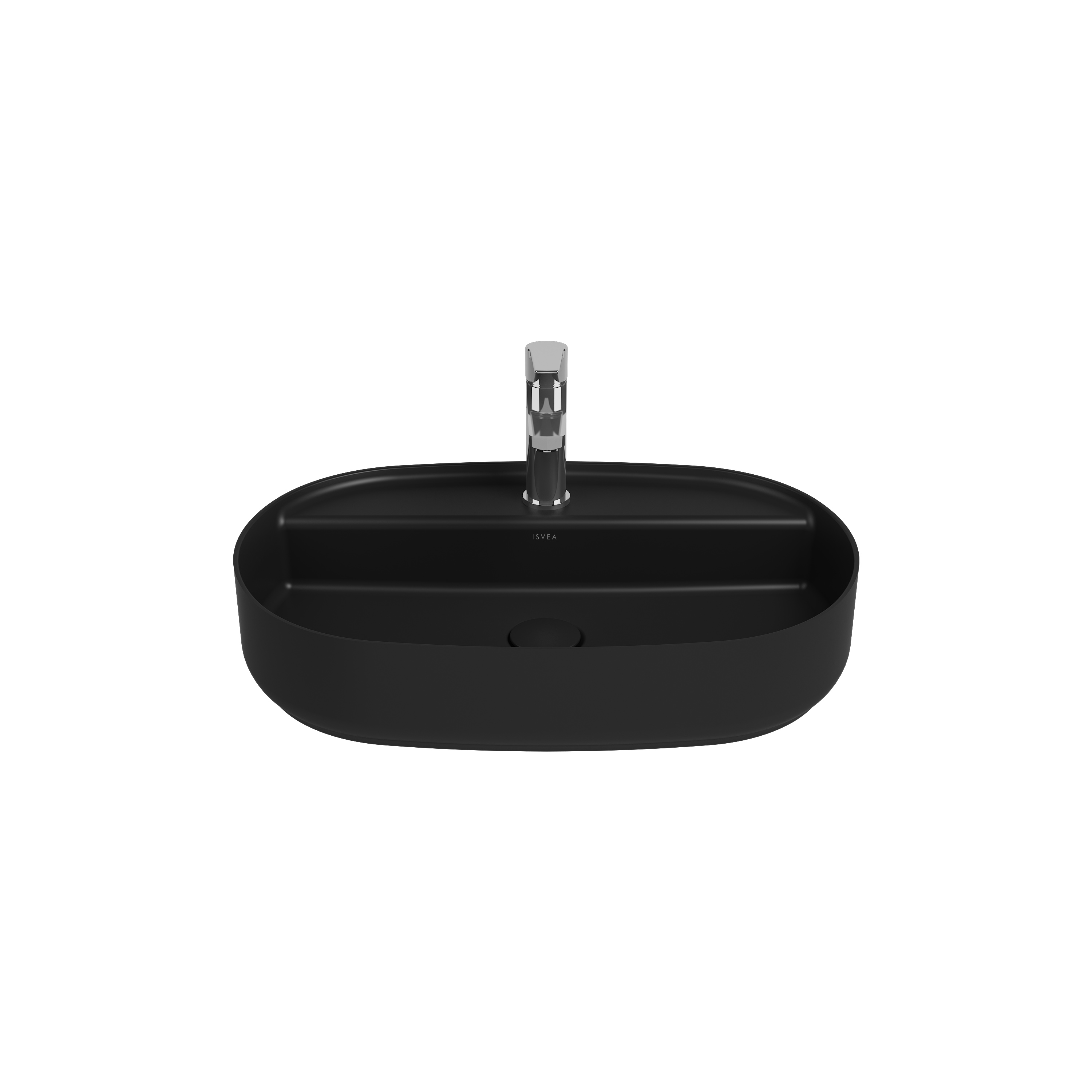 Infinity Tezgah Üstü Lavabo 55 cm Rustik Bordo