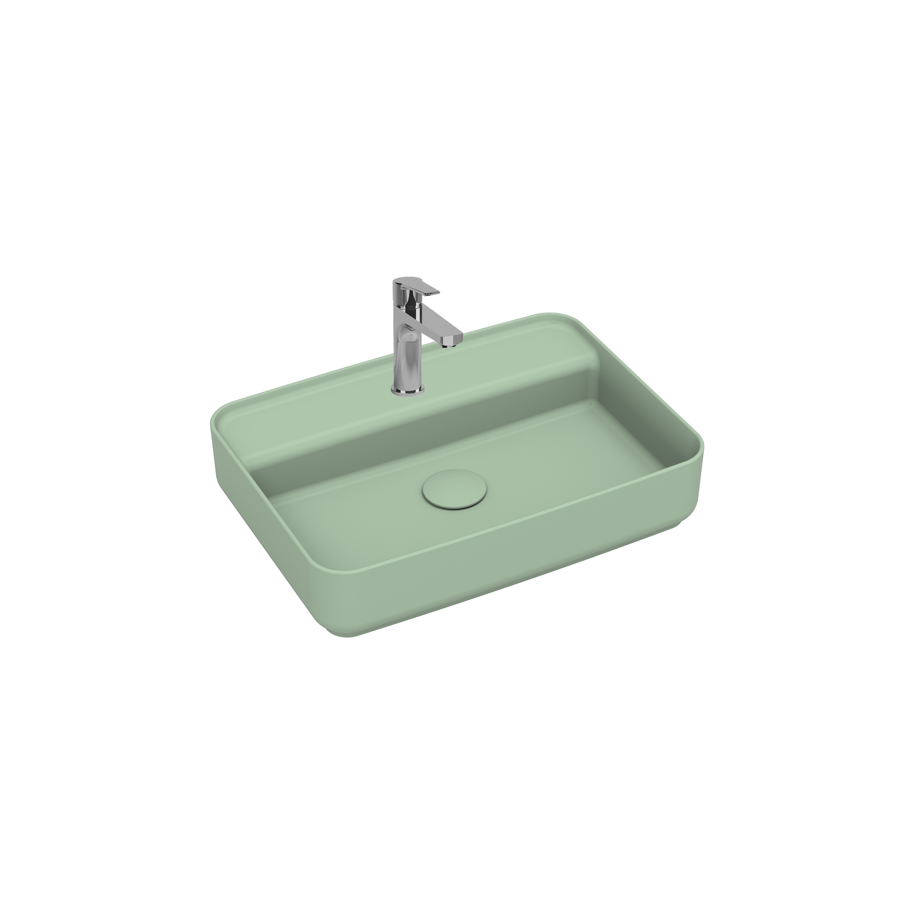 Infinity Tezgah Üstü Lavabo 55 cm Mint