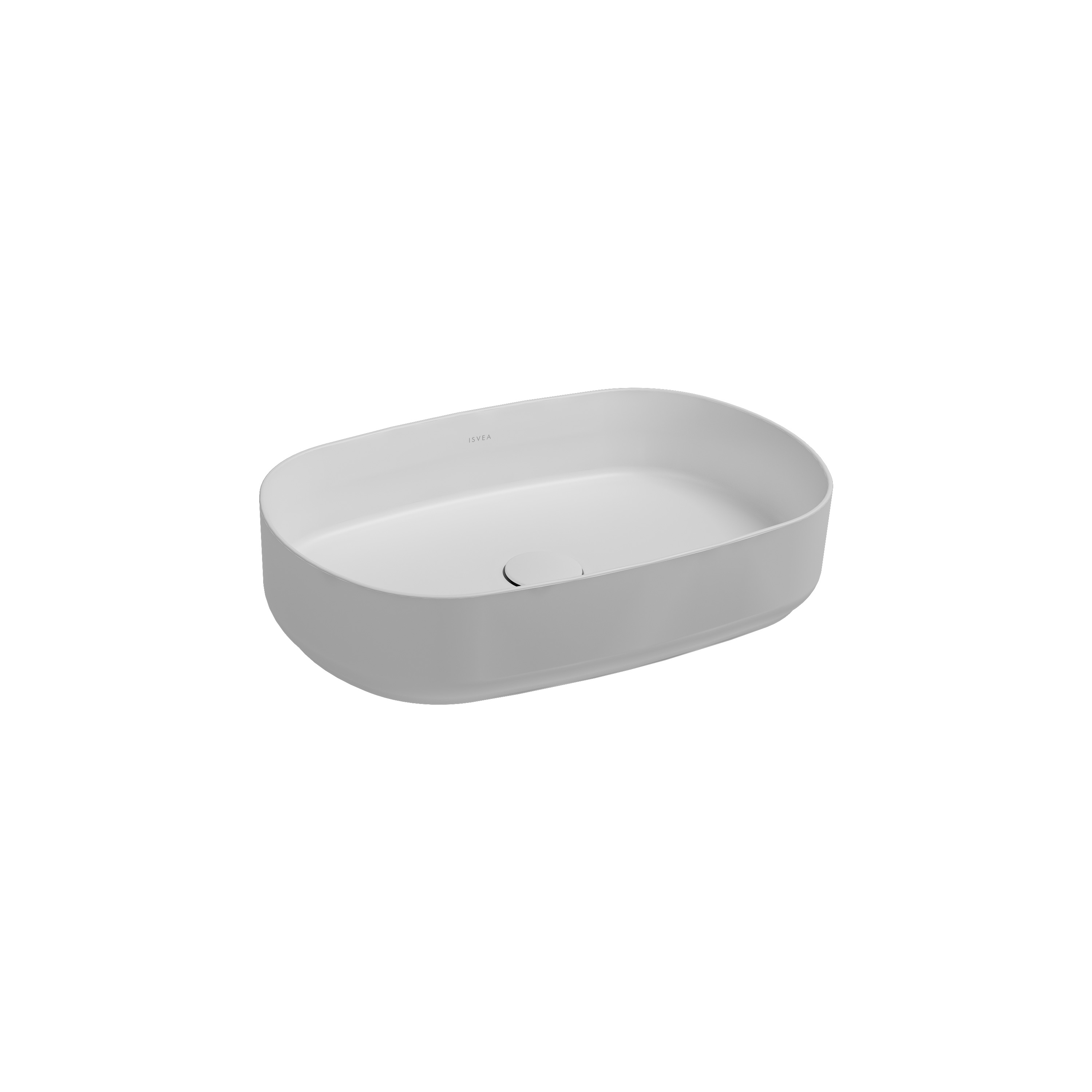 Infinity Tezgah Üstü Lavabo 55 cm Mat Beyaz