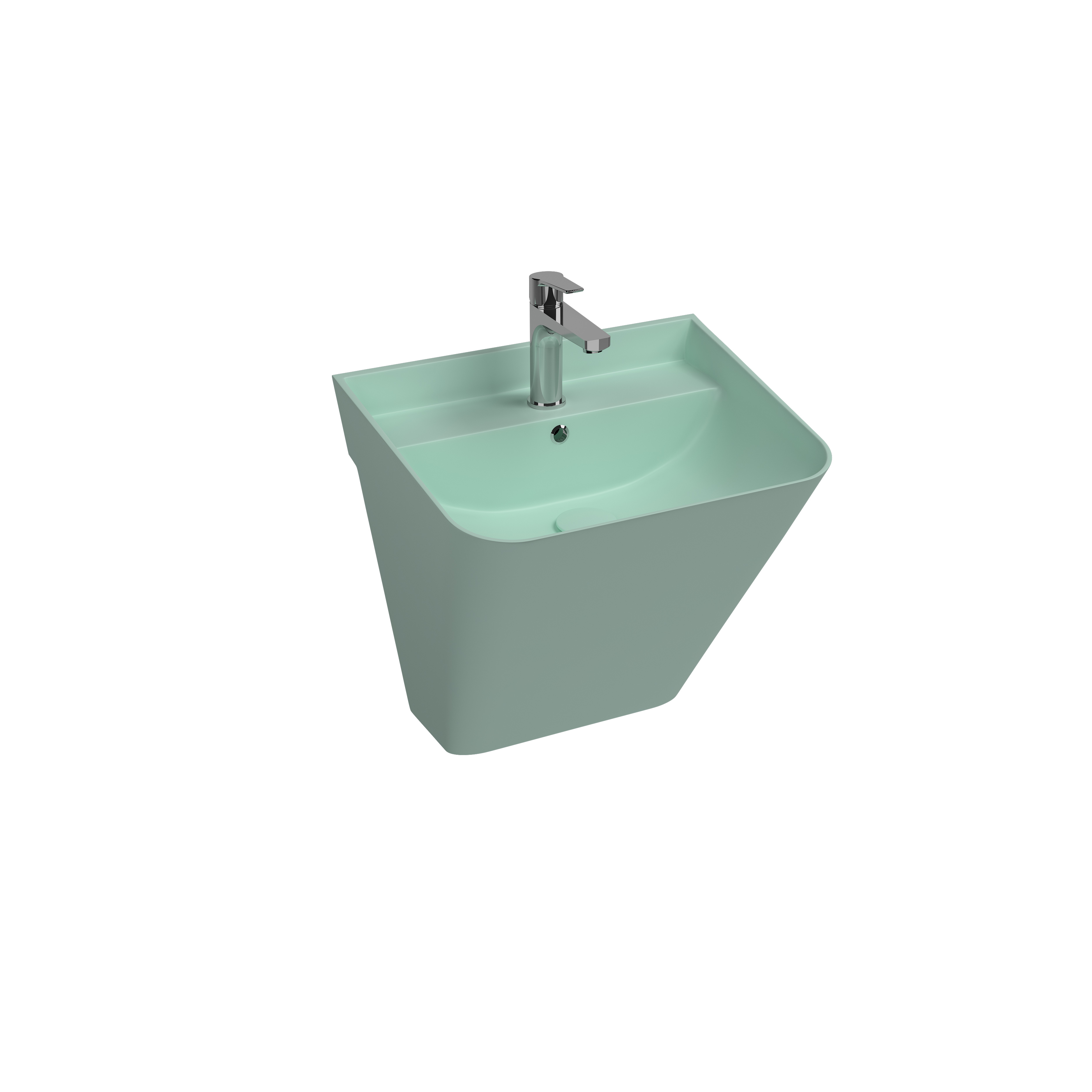 Infinity Tezgah Üstü Lavabo 55 cm Rustik Bordo