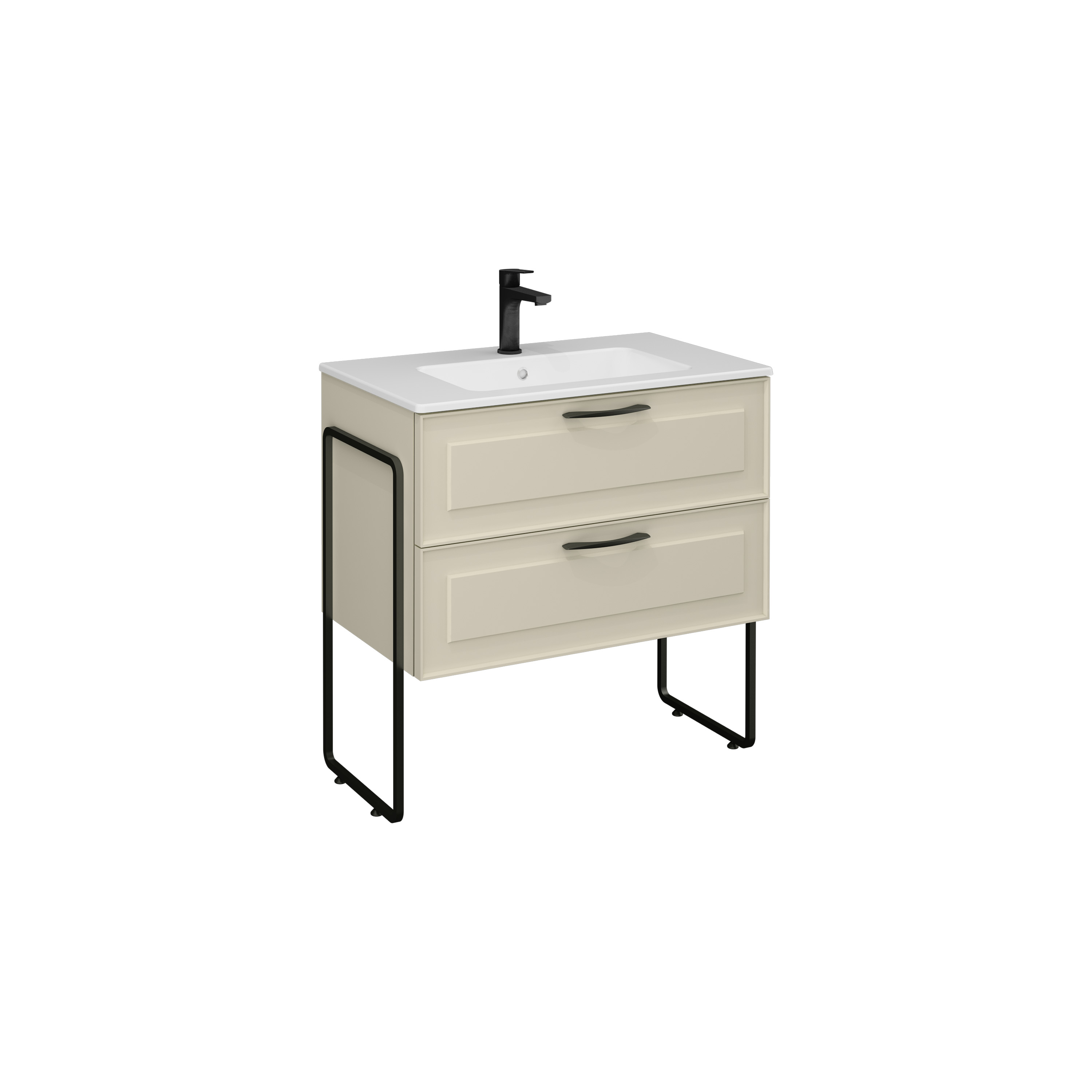 MODESTO 80 cm Lavabo Dolabı, Tereyağ Sarısı (10SL51081 dahil)