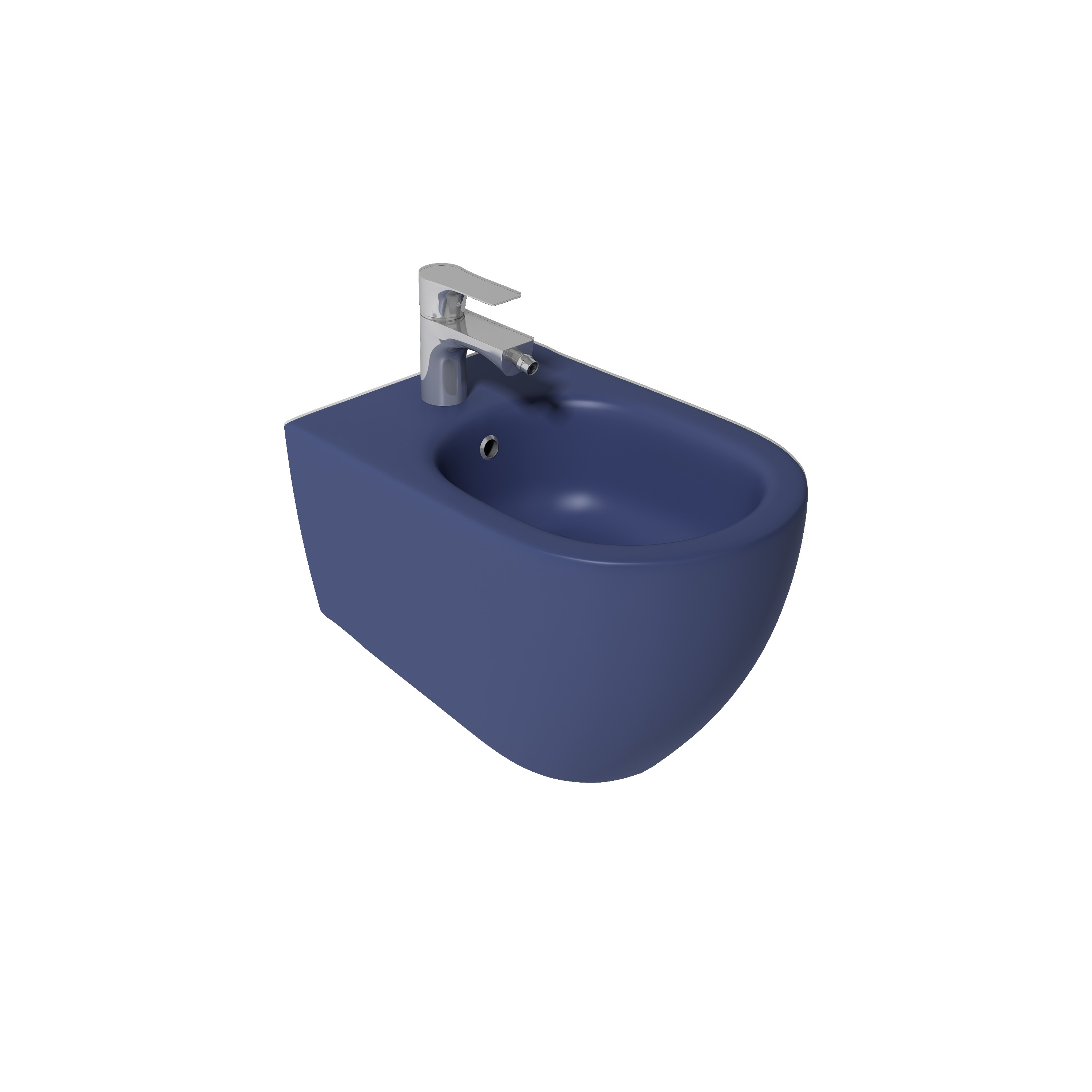 Infinity Wall Hung Bidet, ISVEA Blue