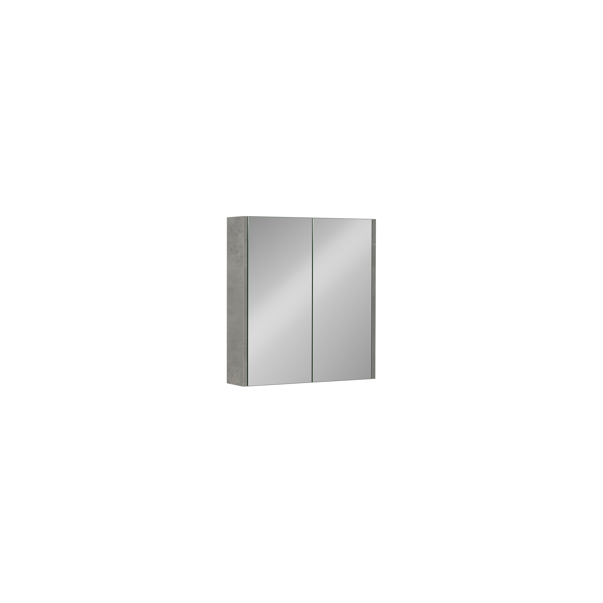 Trio 80 cm Mirror Cabinet, Retro Silver