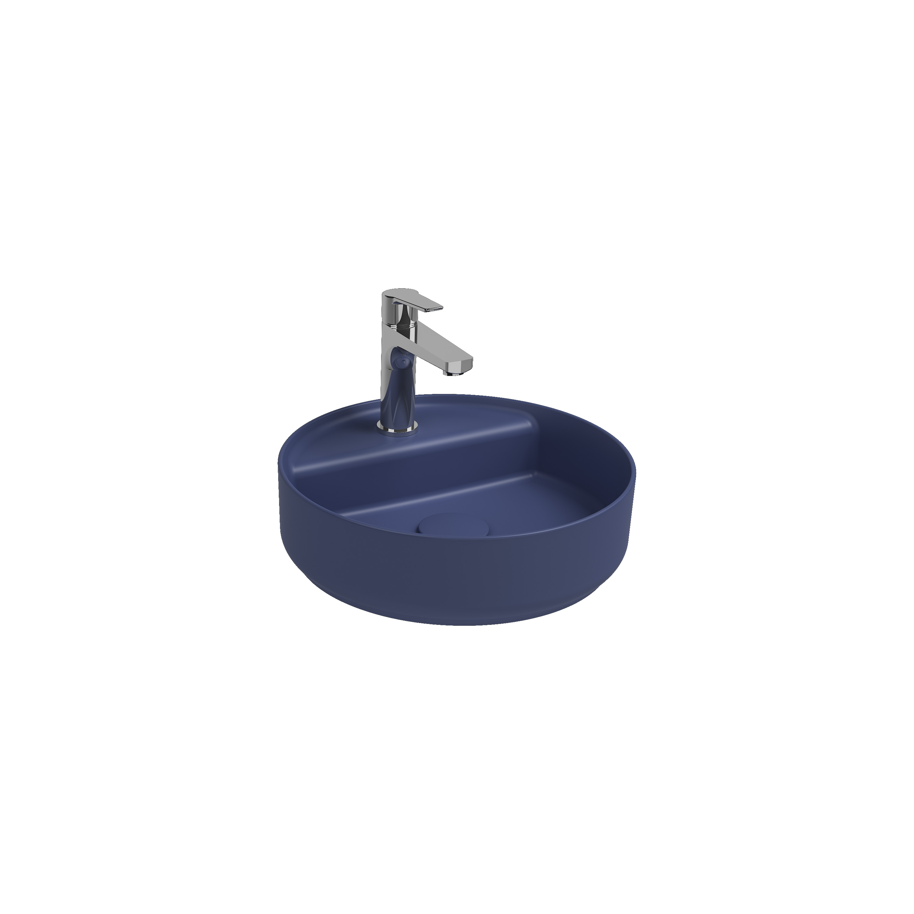 Infinity Tezgah Üstü Lavabo 55 cm Rustik Bordo