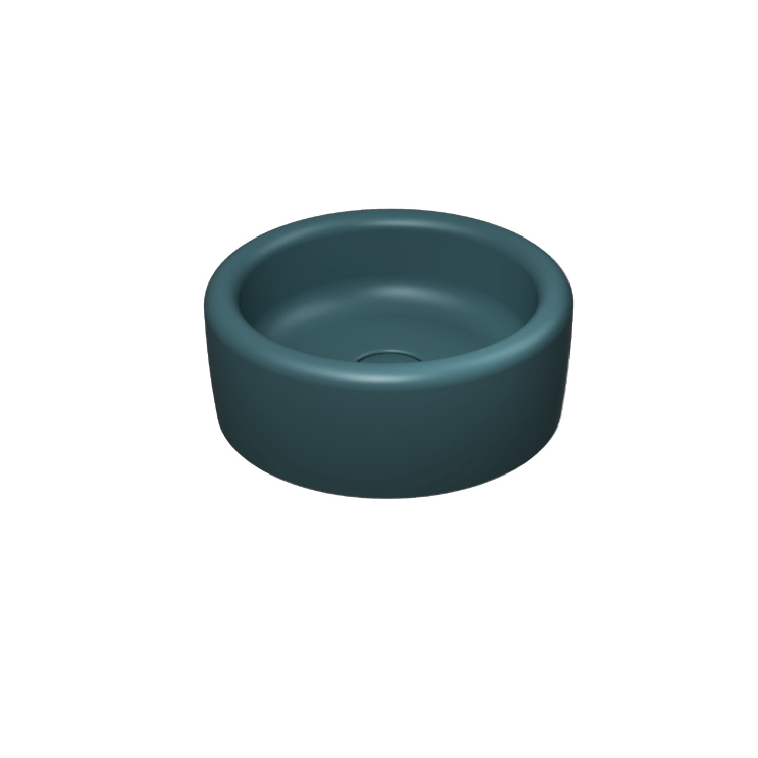 Fluido Tezgah Üstü Lavabo 47 cm  Mat Beyaz