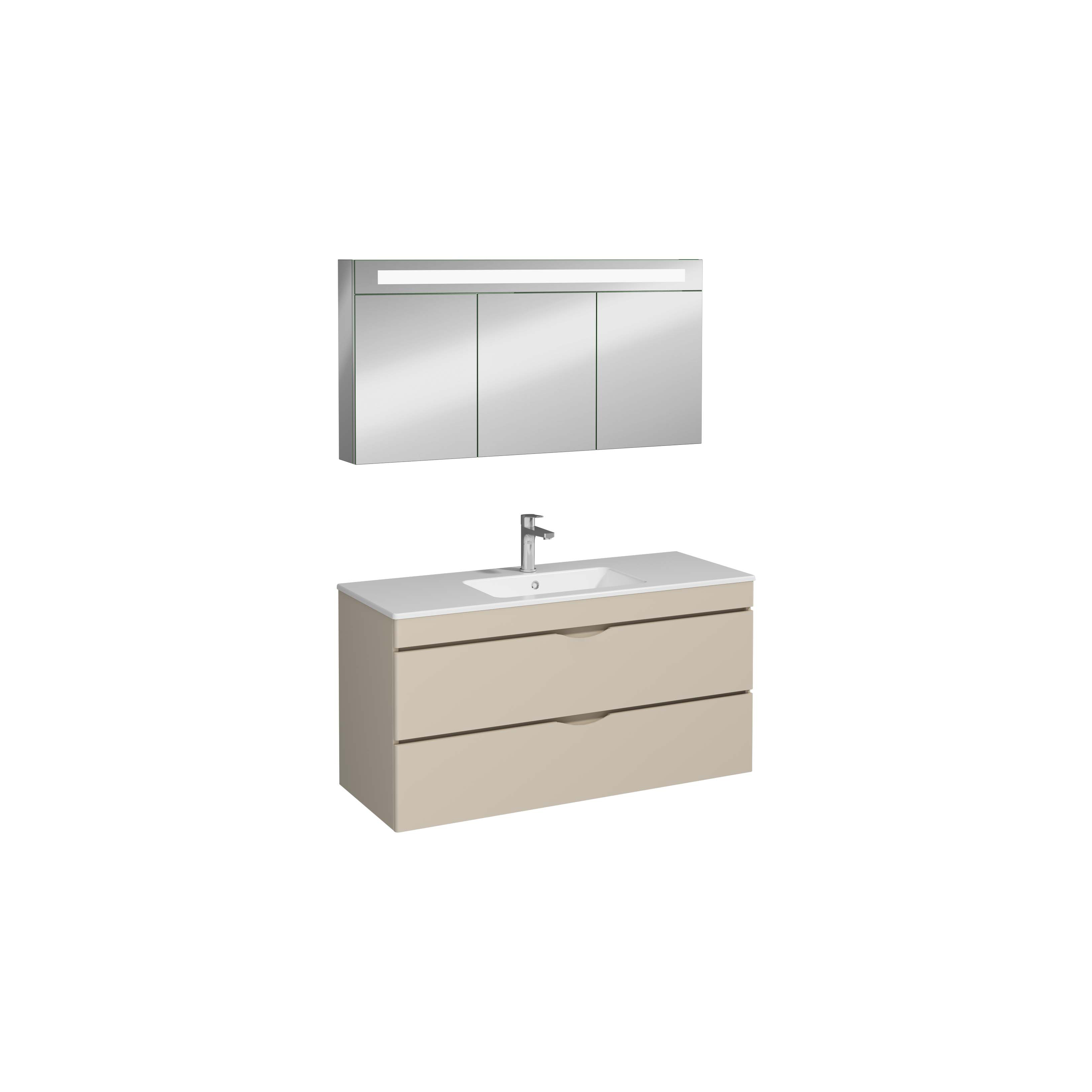 ROYA 120cm  Washbasin Cabinet Sand Beige Basin