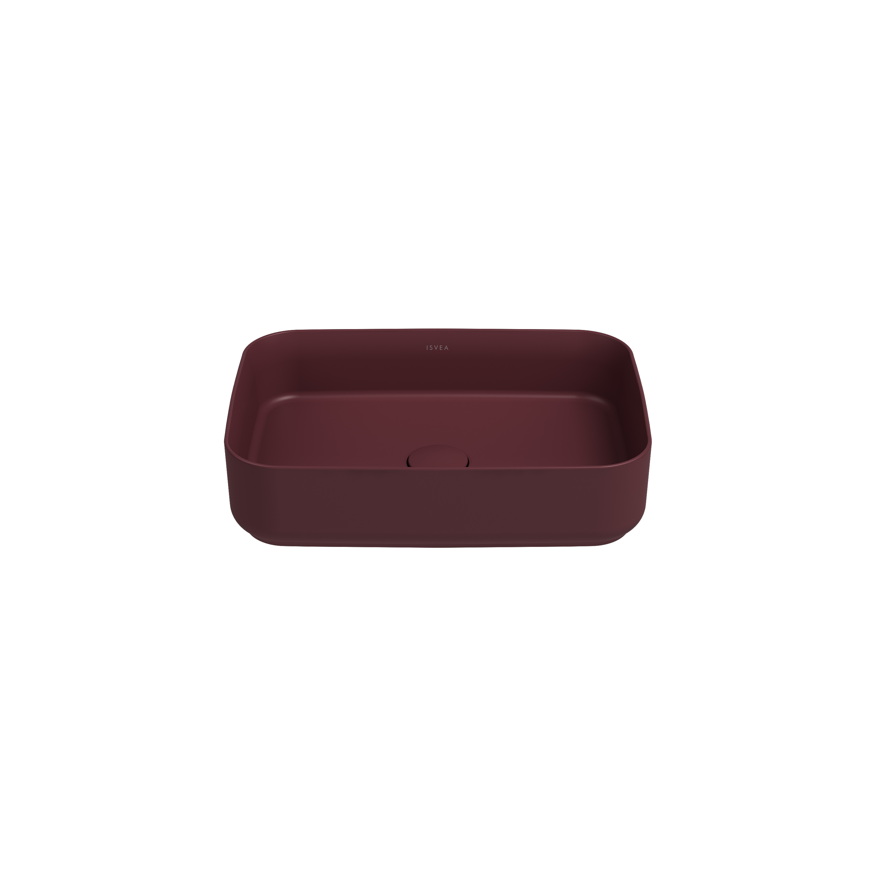 Infinity Tezgah Üstü Lavabo 55 cm Rustik Bordo