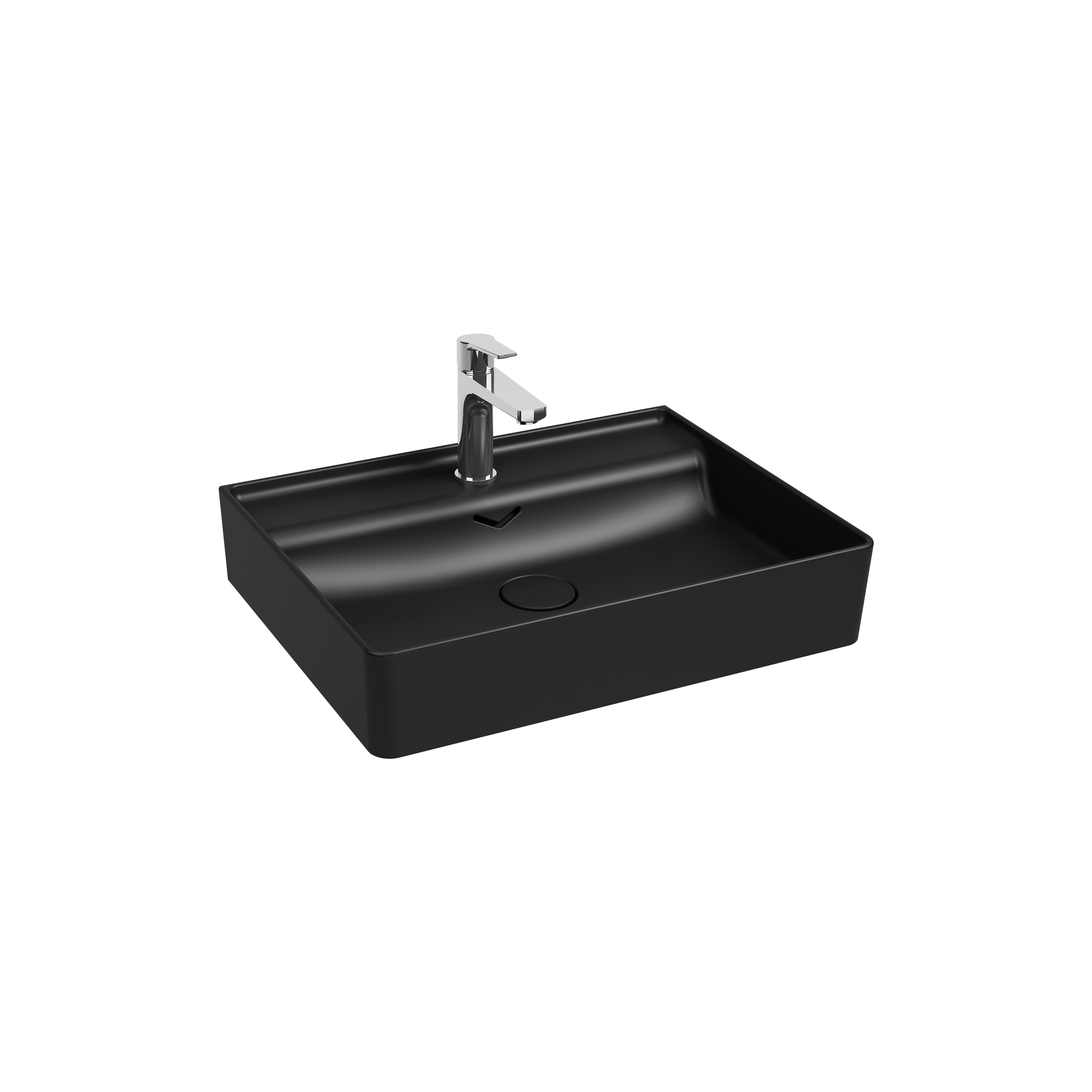 Vea Tezgah Üstü Lavabo 61 cm Siyah