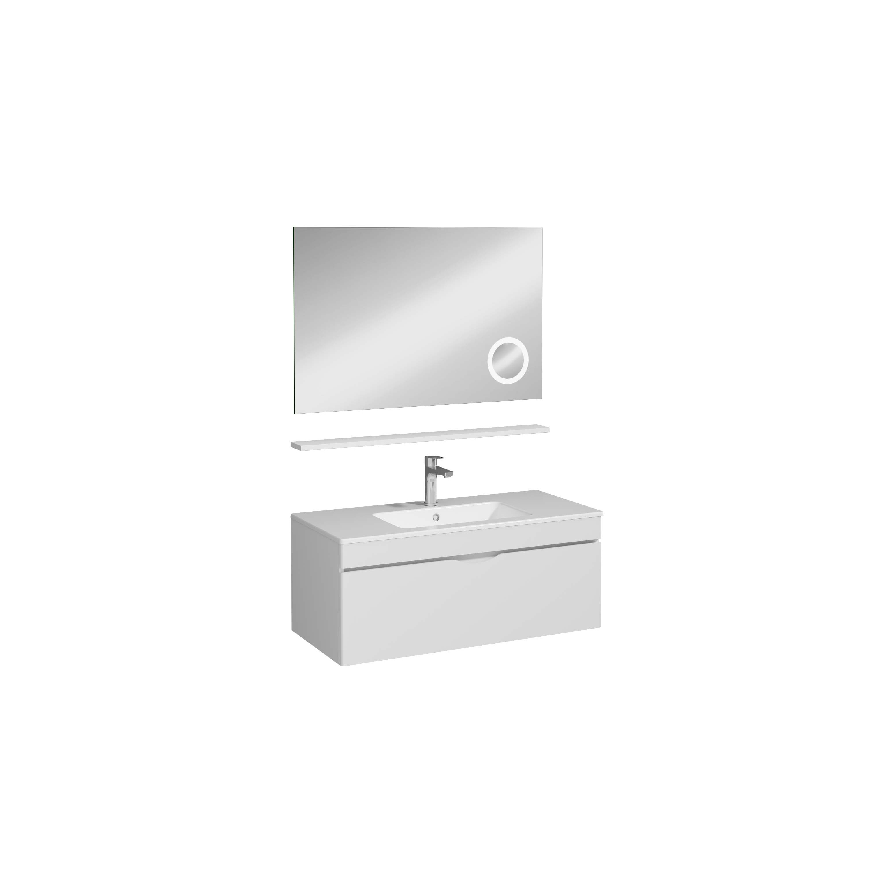 ROYA 100 cm Washbasin Cabinet White