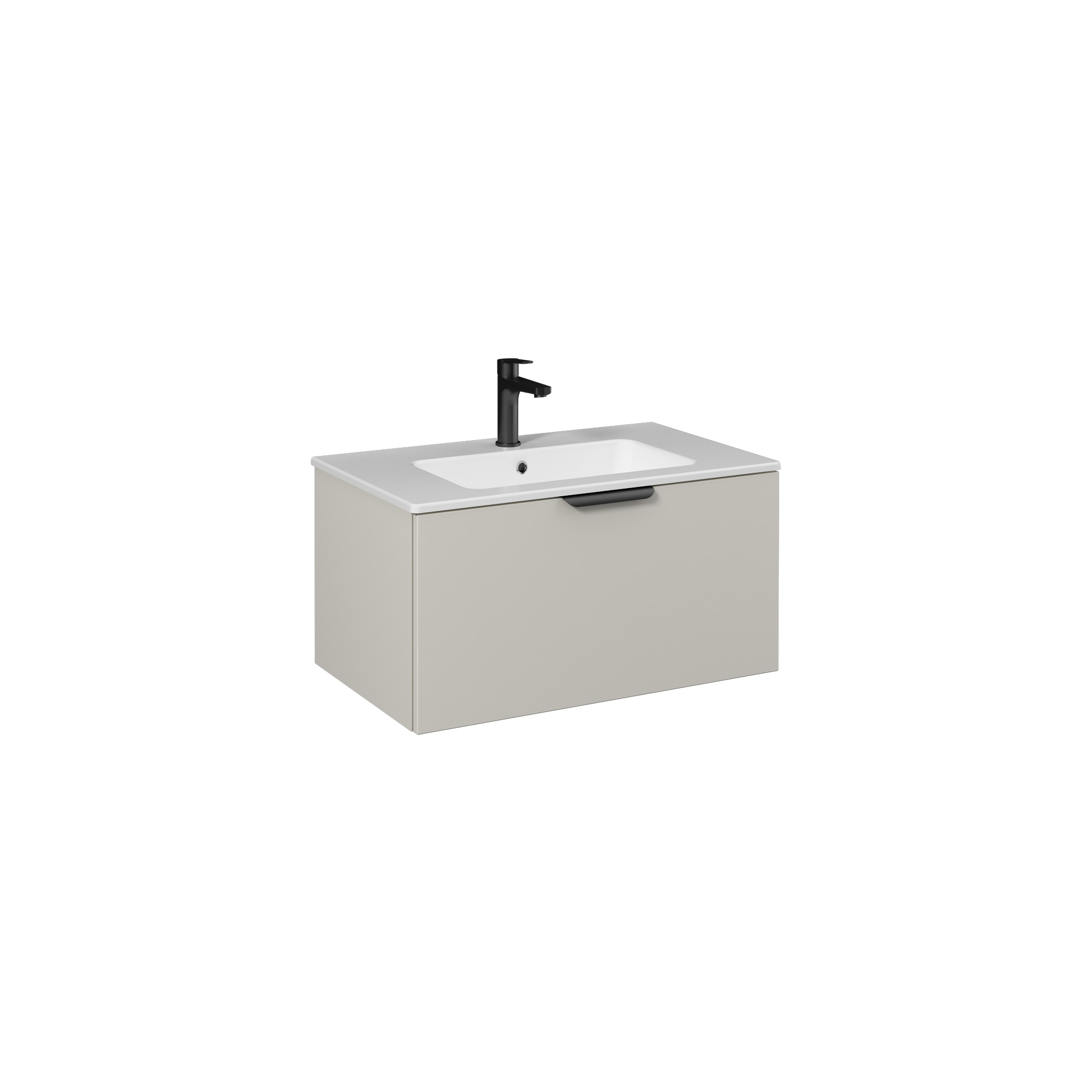 LIV Lavabo Dolabı 80cm (10SL51081 dahil) Açık Bej Tek  çekmece
