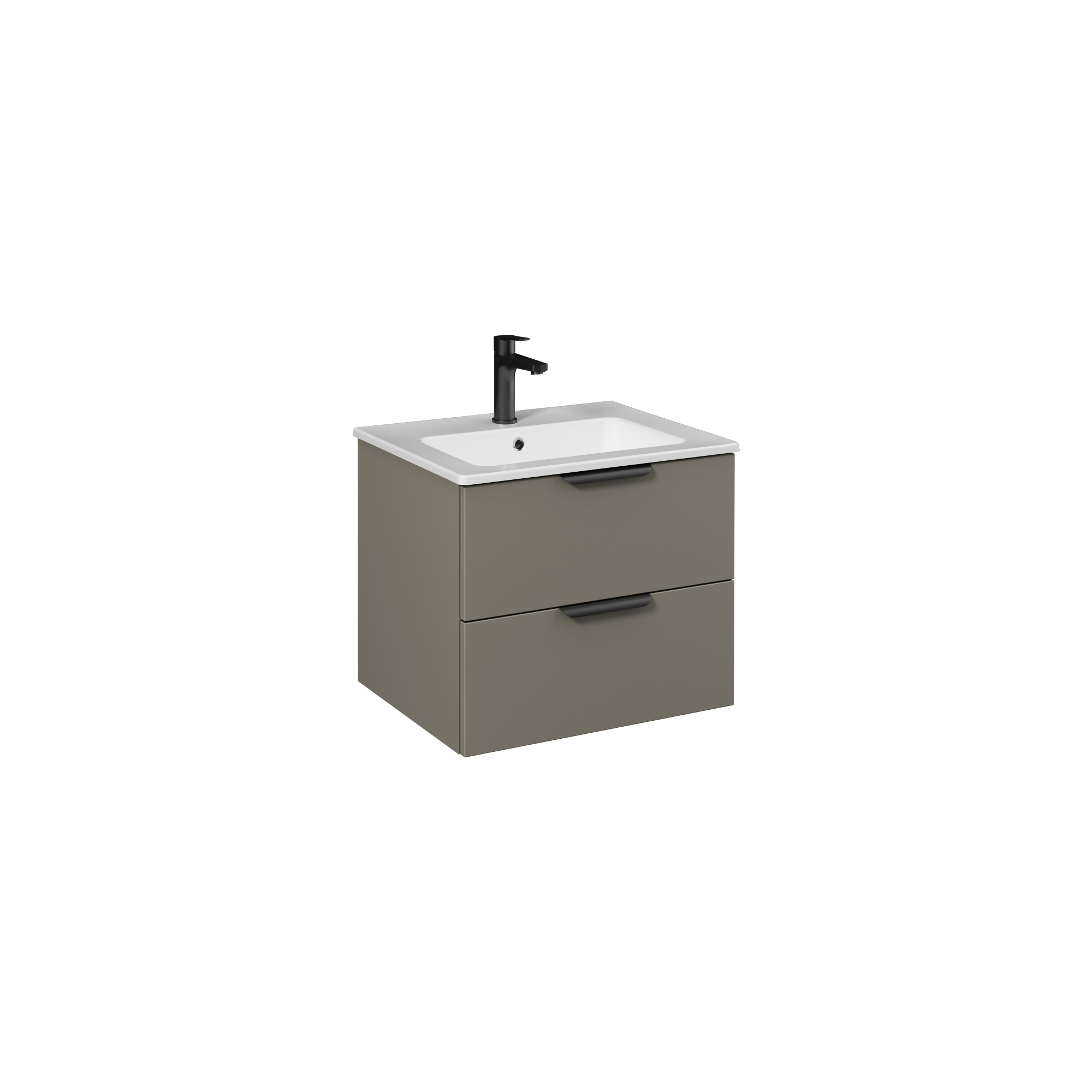 LIV Lavabo Dolabı 60cm (10SL50061 dahil) Lava Çift çekmece
