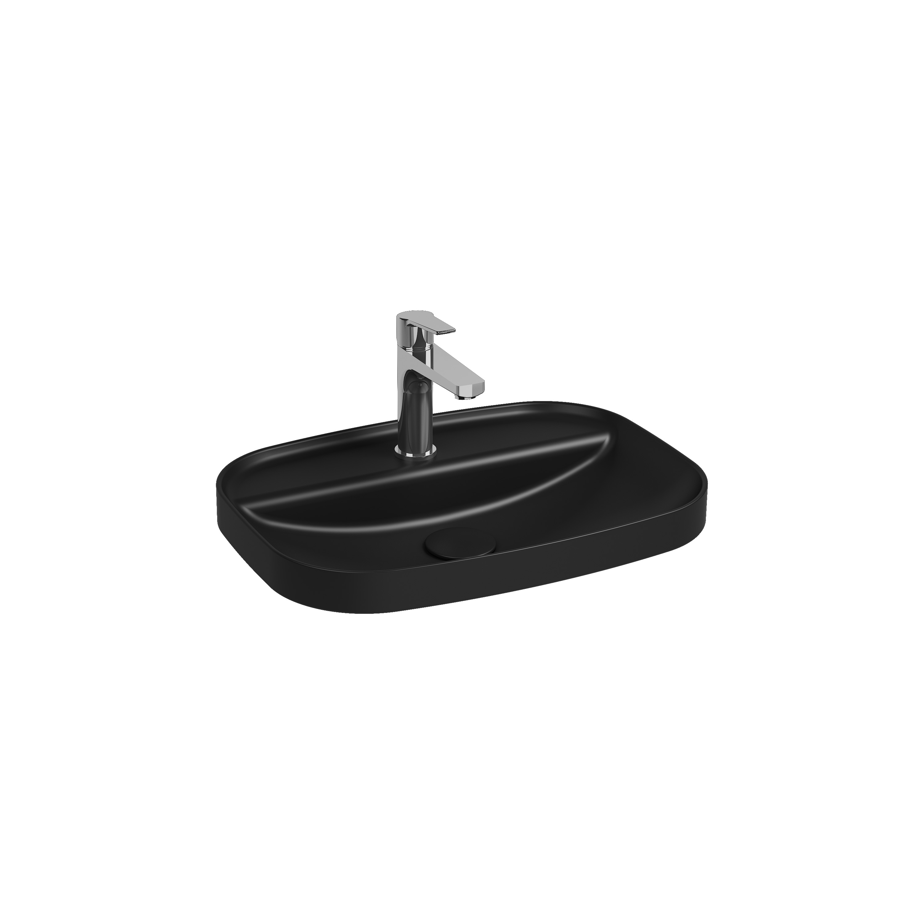 Infinity Tezgah Üstü Lavabo 55 cm Rustik Bordo
