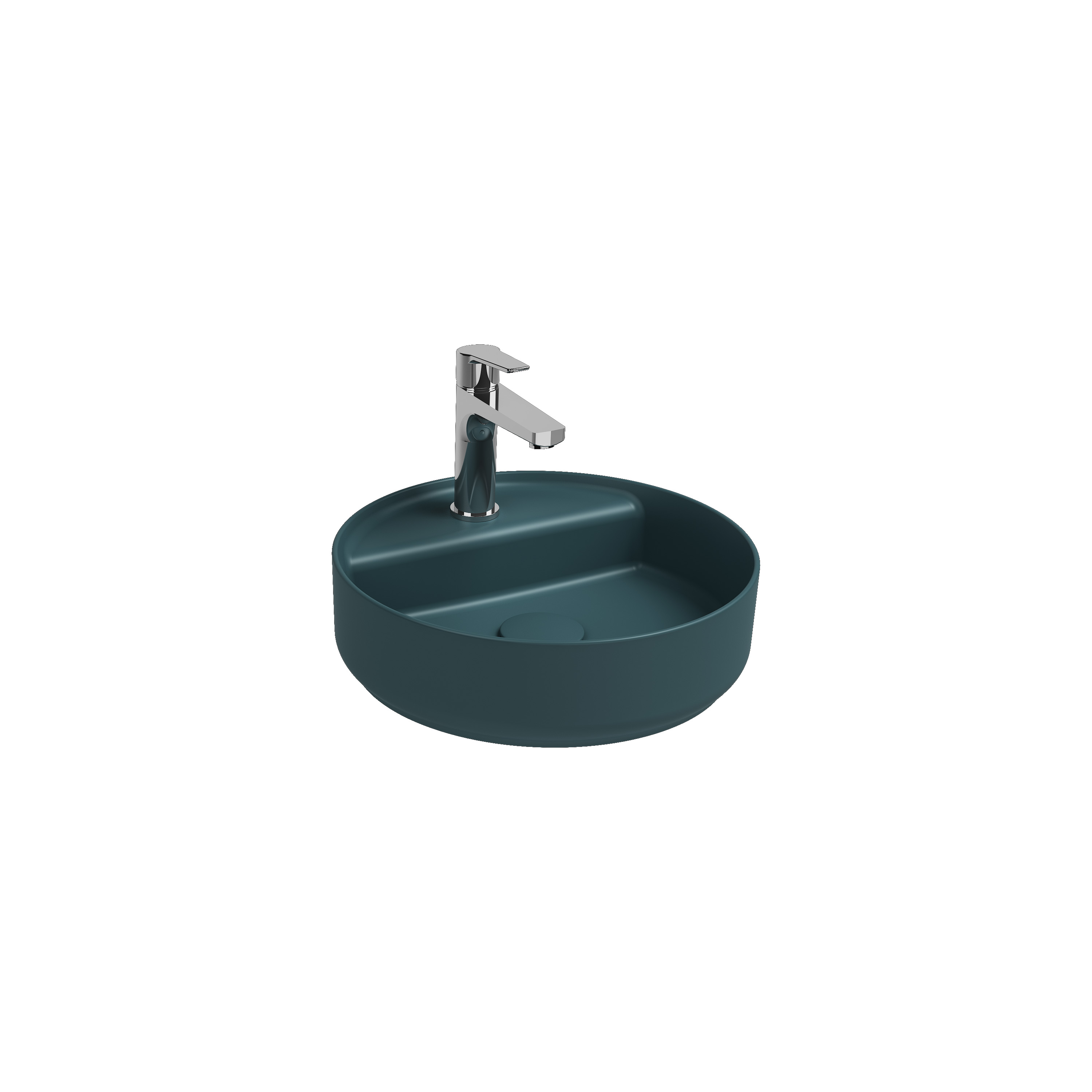Infinity Tezgah Üstü Lavabo 55 cm Rustik Bordo