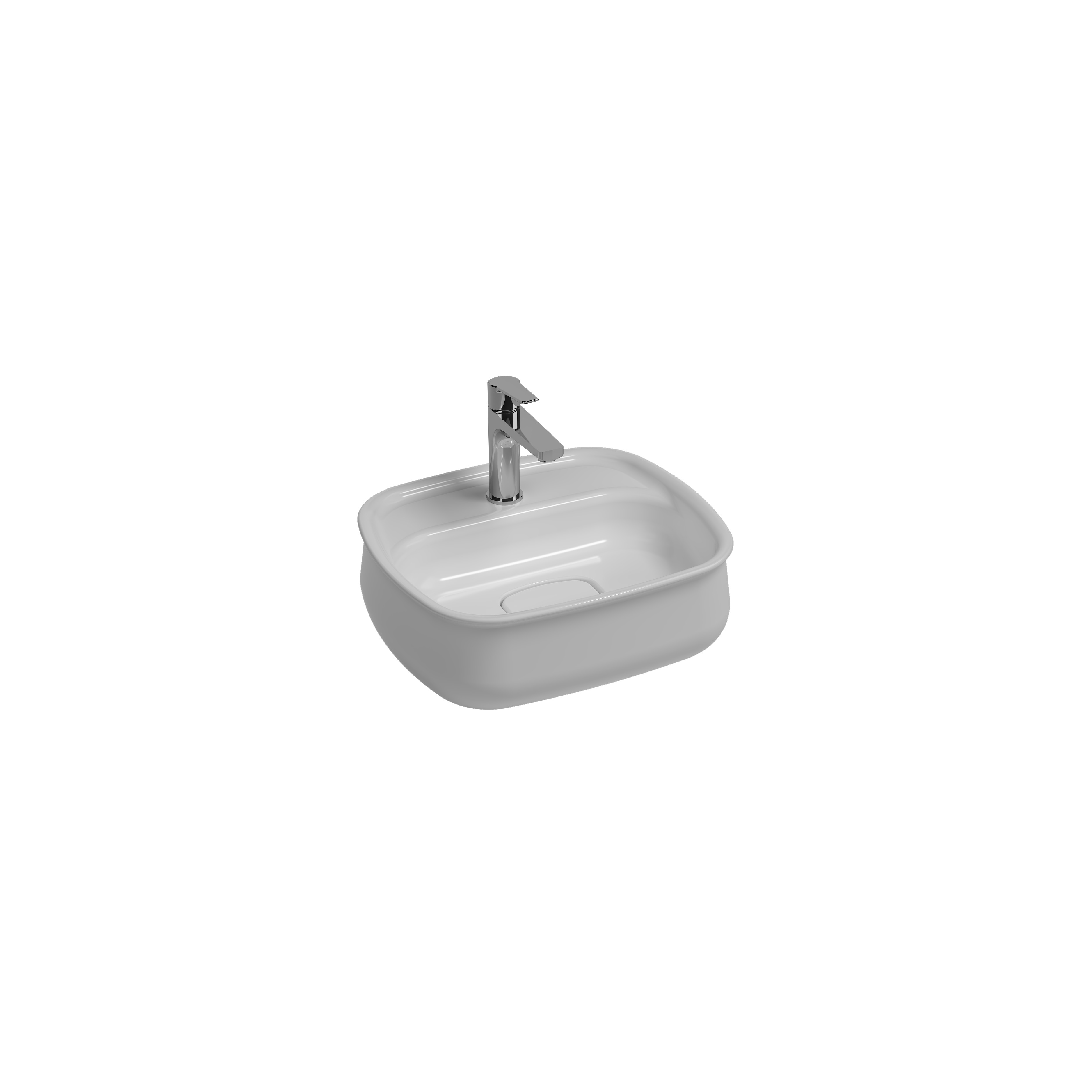 Fluido Tezgah Üstü Lavabo, 47 cm 