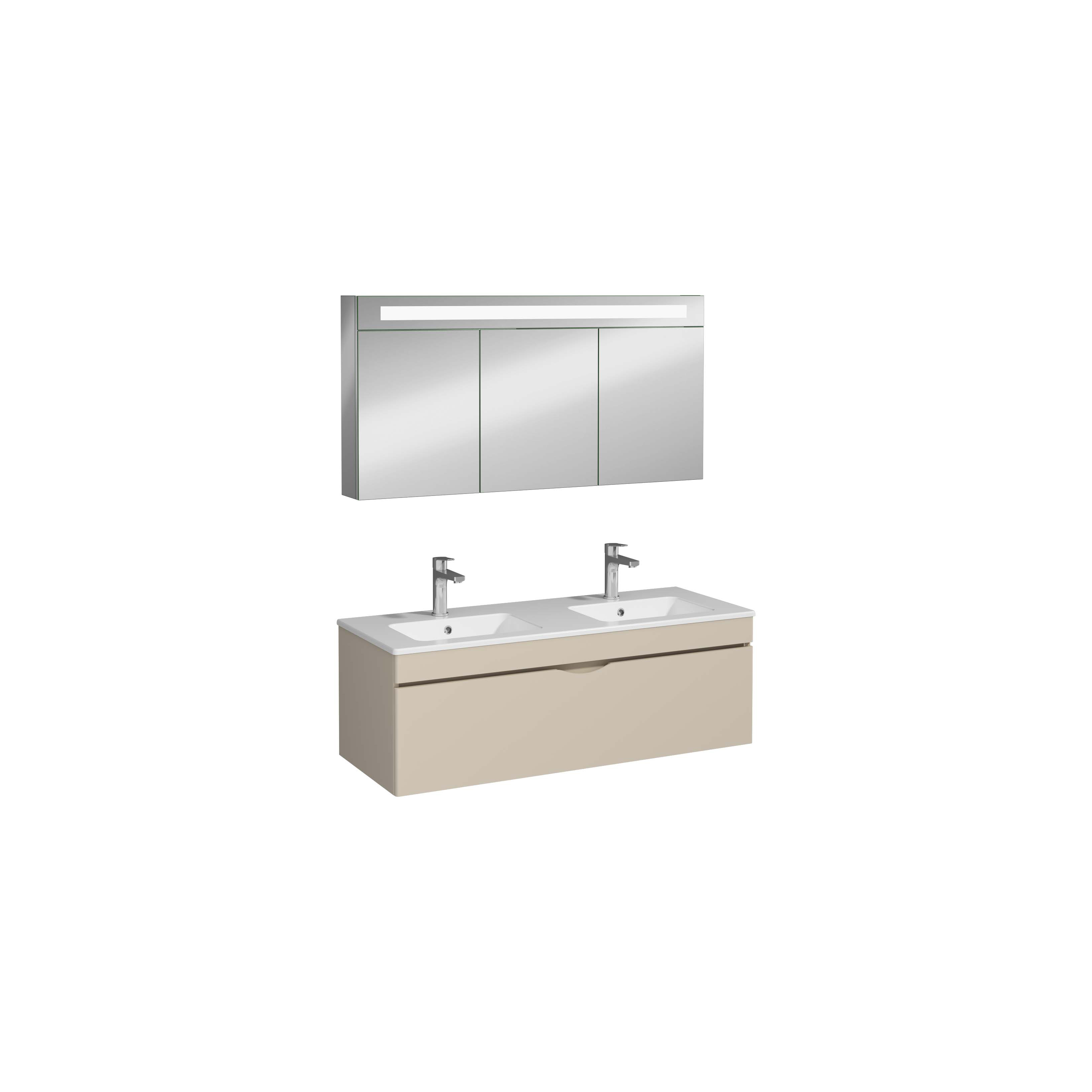 ROYA 120cm Washbasin Cabinet Sand Beige Basin