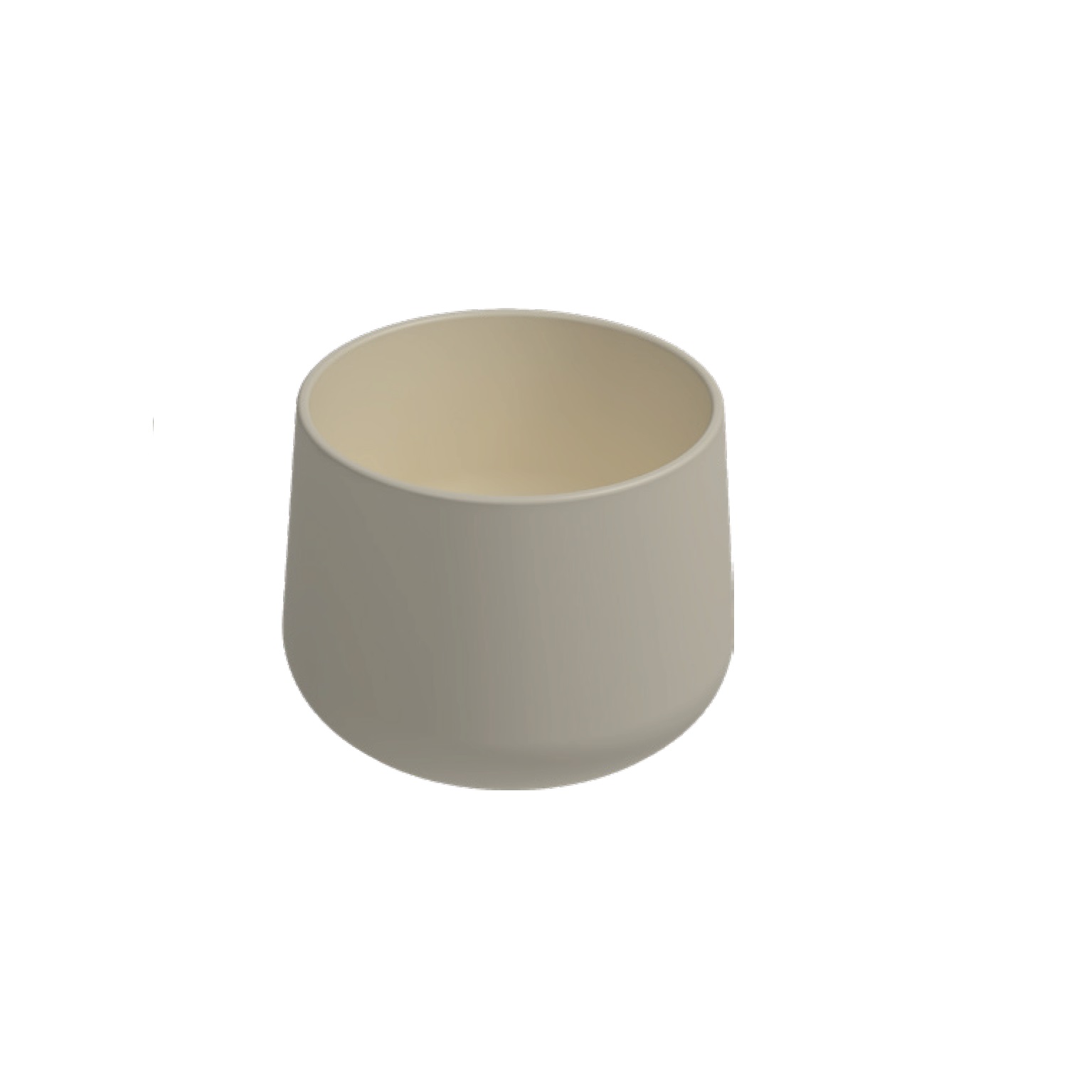 Fluido Tezgah Üstü Lavabo 47 cm  Mat Beyaz