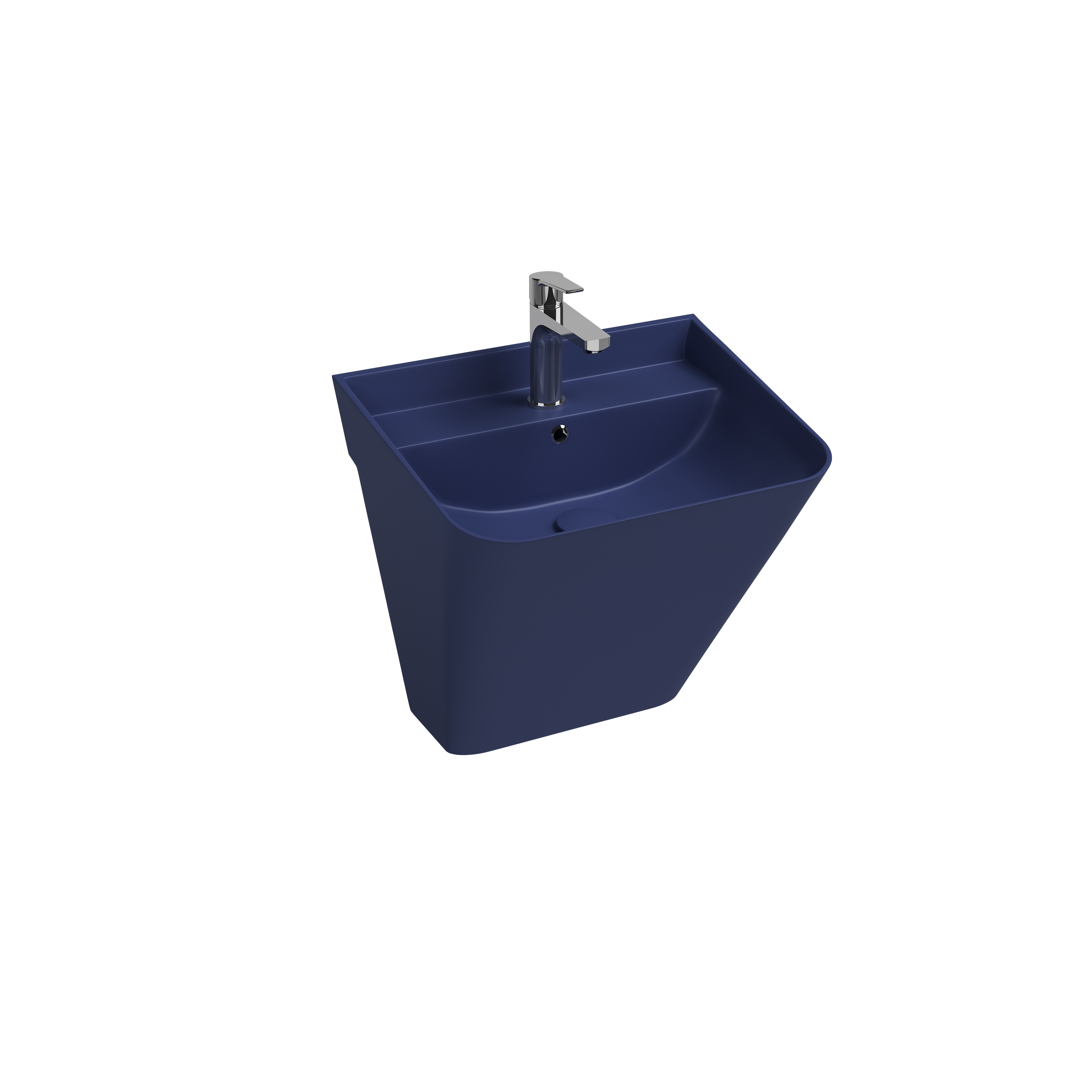 Infinity Tezgah Üstü Lavabo 55 cm Rustik Bordo