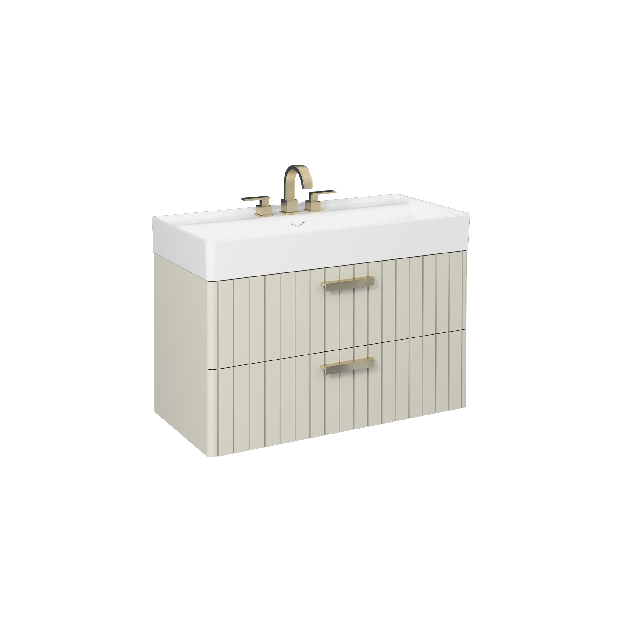 Vea Lavabo Dolabı 100 cm Taş Gri (10VA50101 dahil)